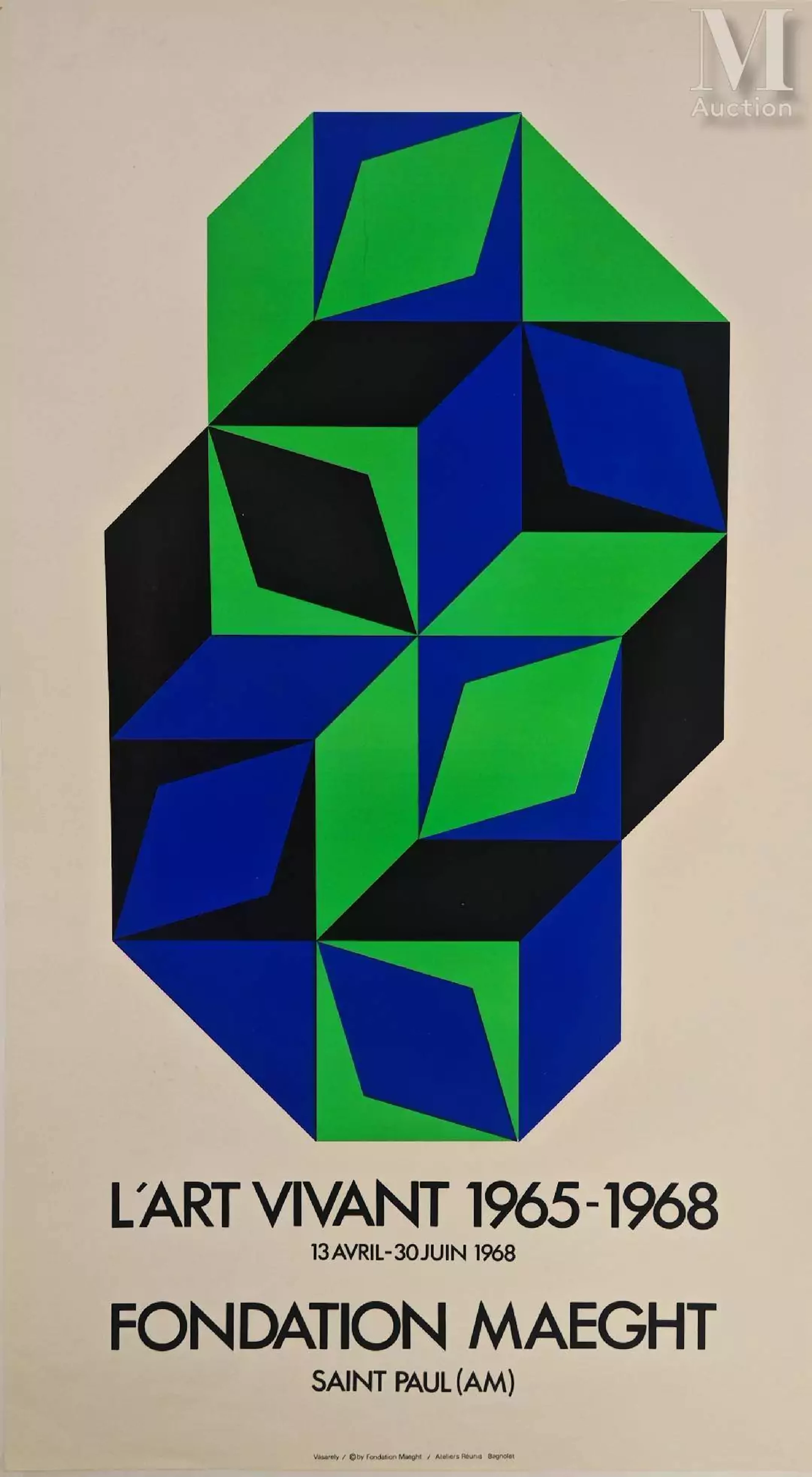 Victor VASARELY (1906-1997), d’après L’art vivant, 1968