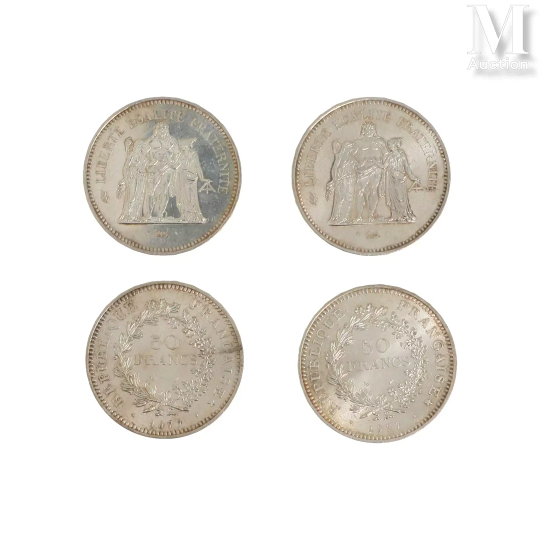 Lot de pièces en argent