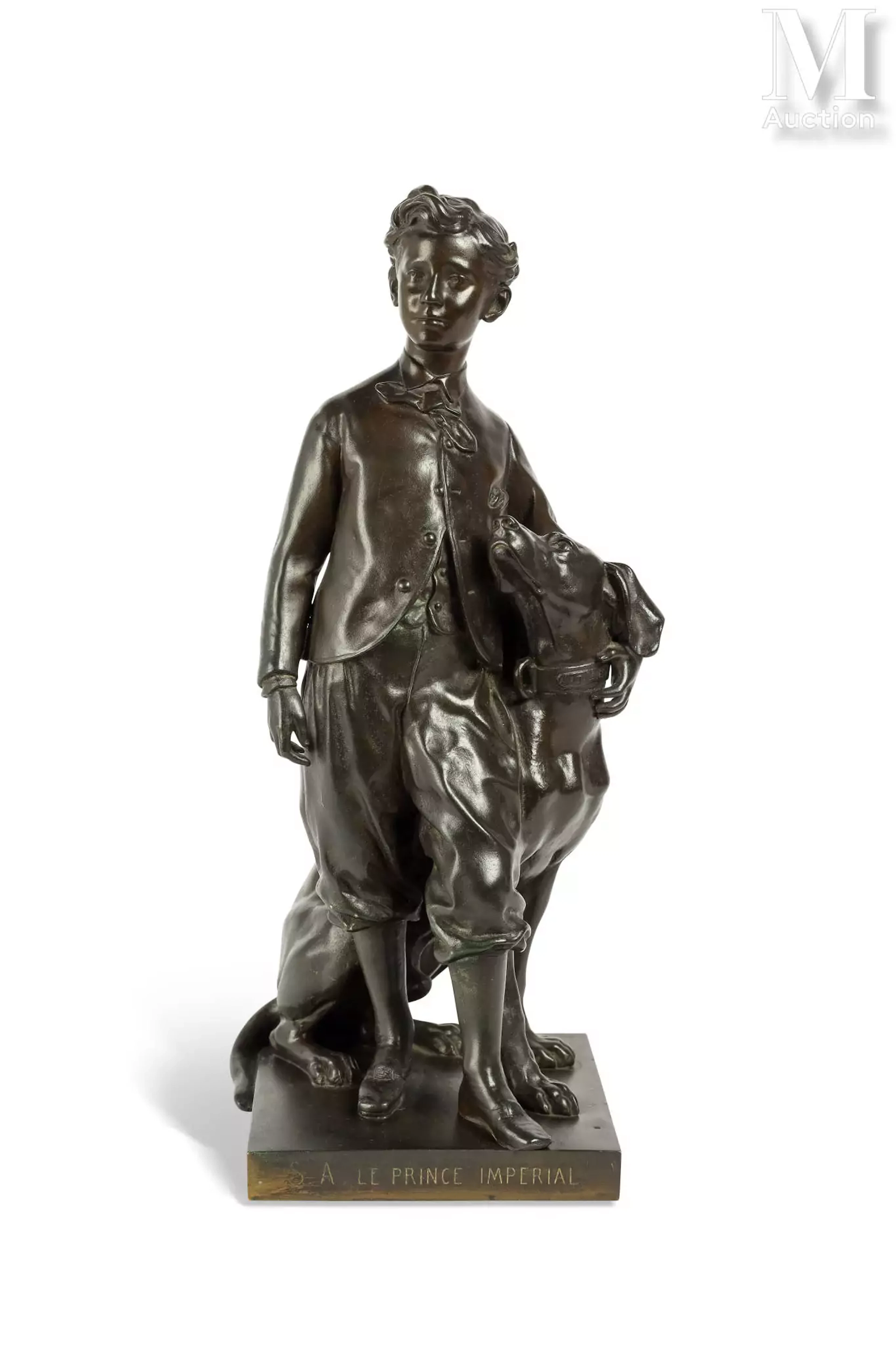 Jean Baptiste CARPEAUX (1827-1875) Le prince impérial et son chien Néro N°4