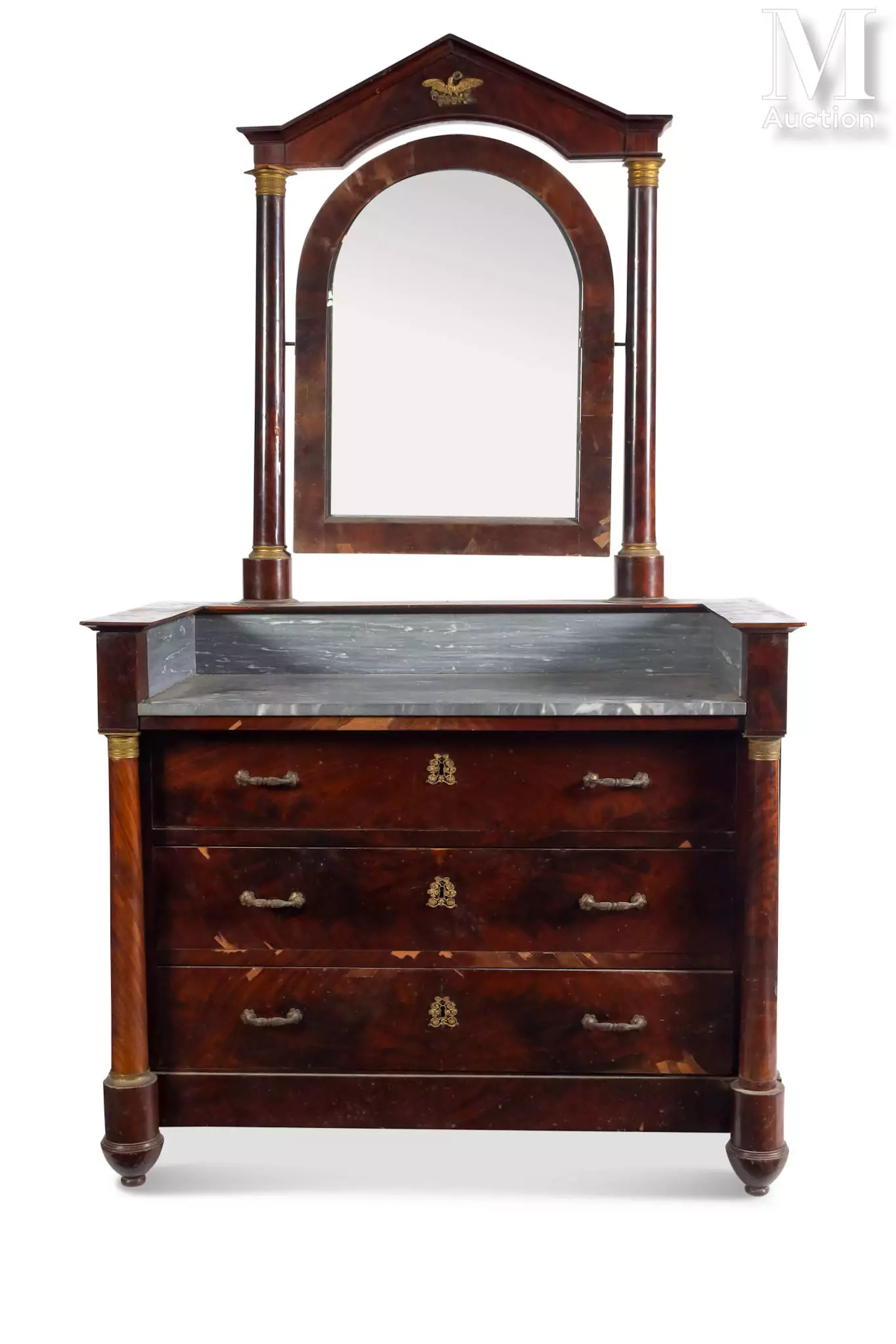 Meuble de salle de bain d'époque Empire