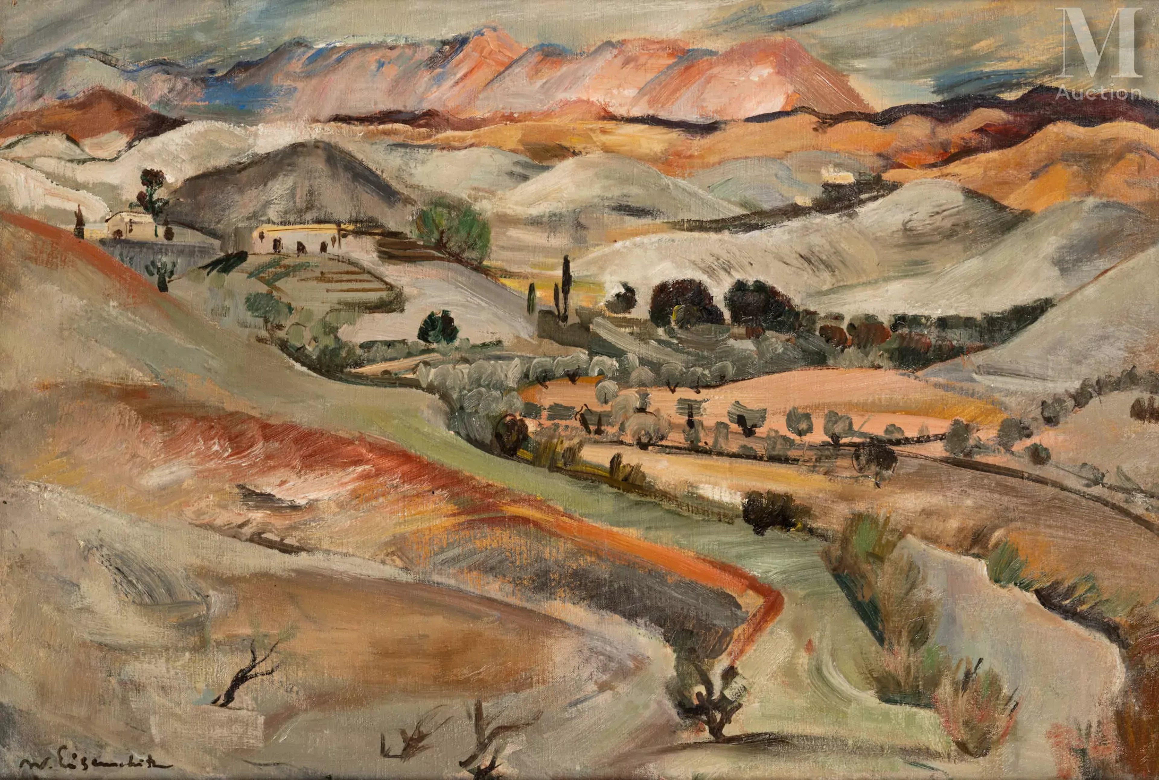 Willy EISENSCHITZ (Vienne 1889 - Paris 1974) Paysage provençal