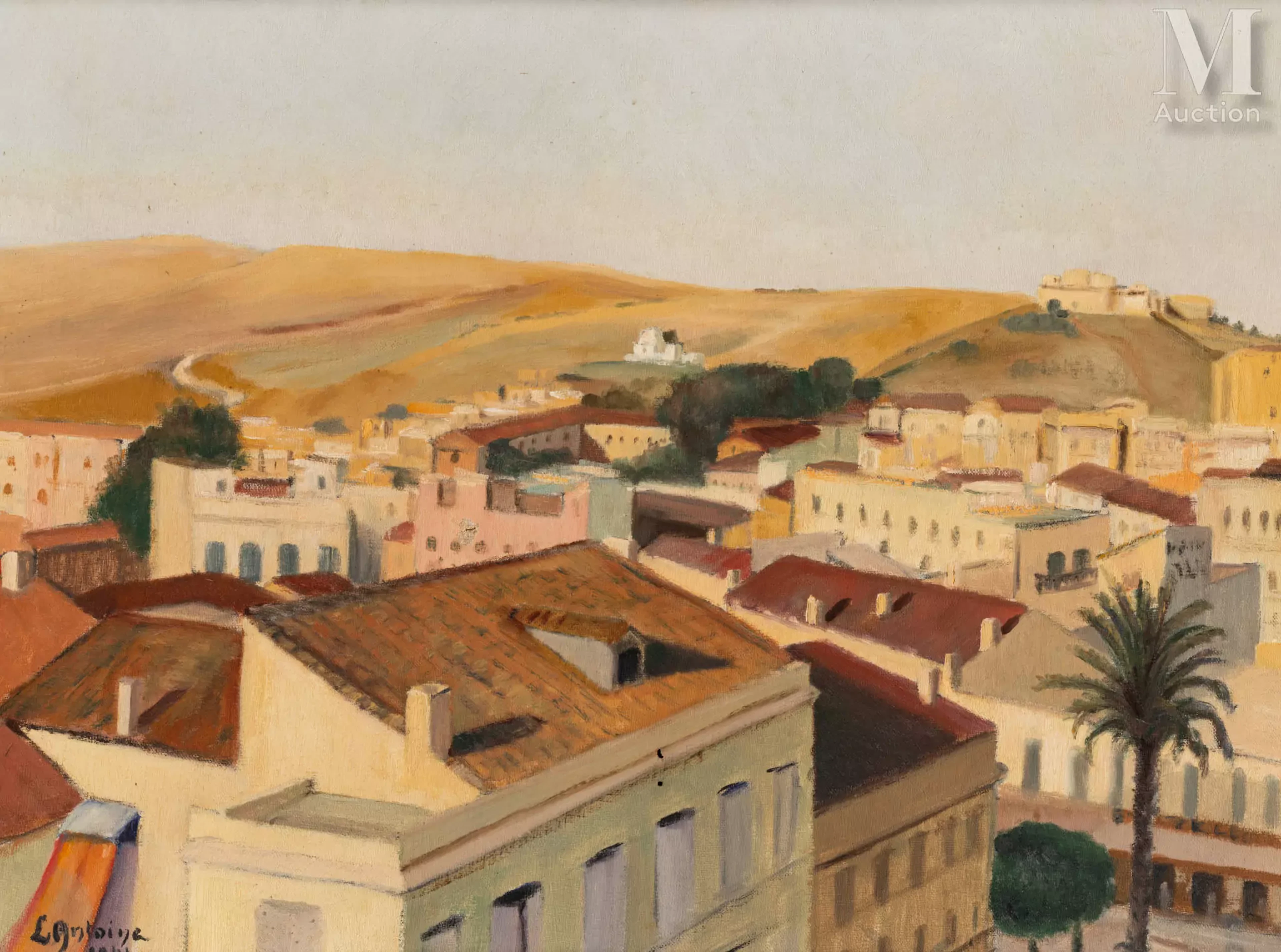 Fernand LANTOINE (Maretz 1876 - Maretz 1955) Vue d'Alger