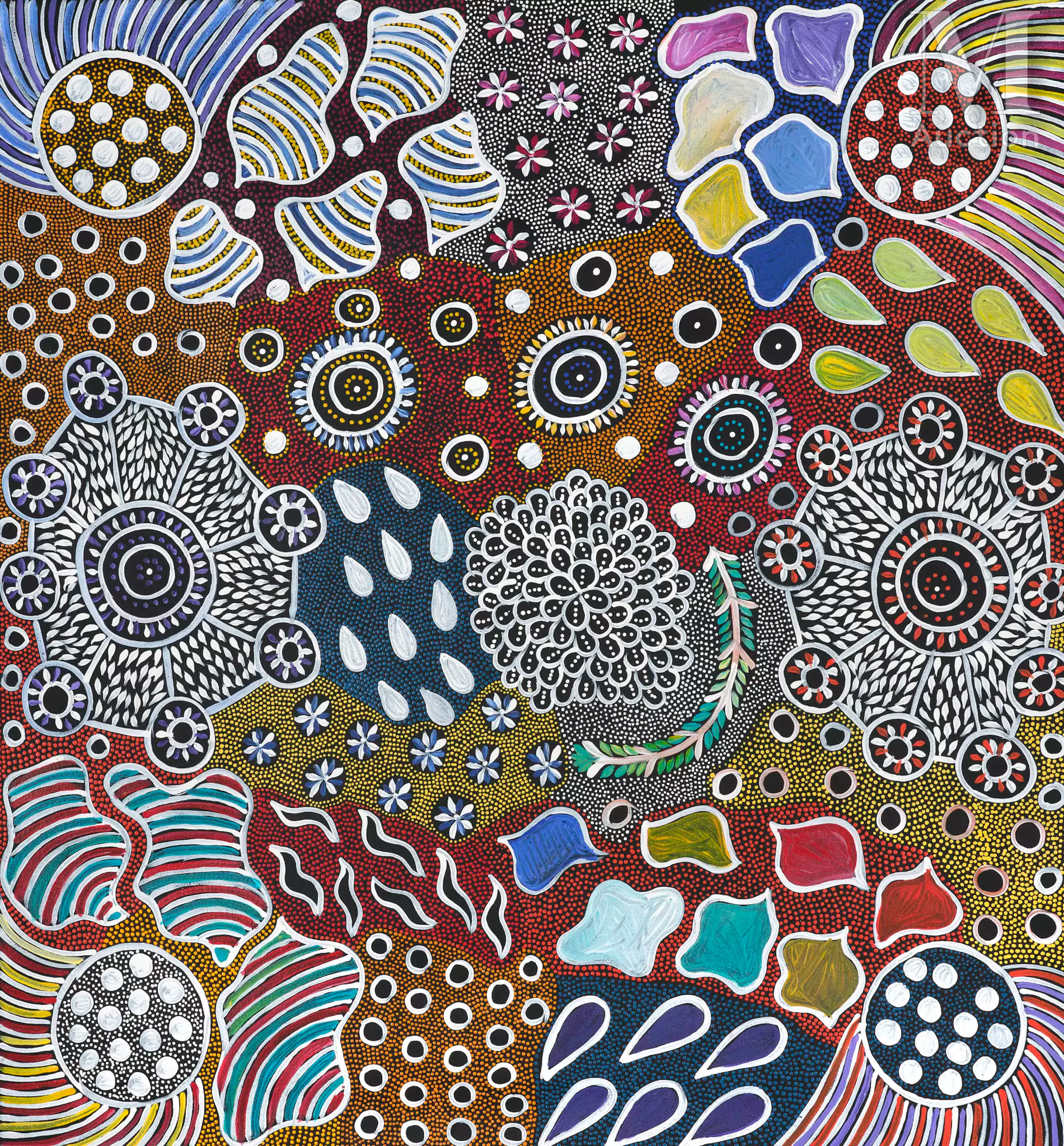 Naomi Price Pwerle (1984 - ) Bush Medicine Ceremony, 2022