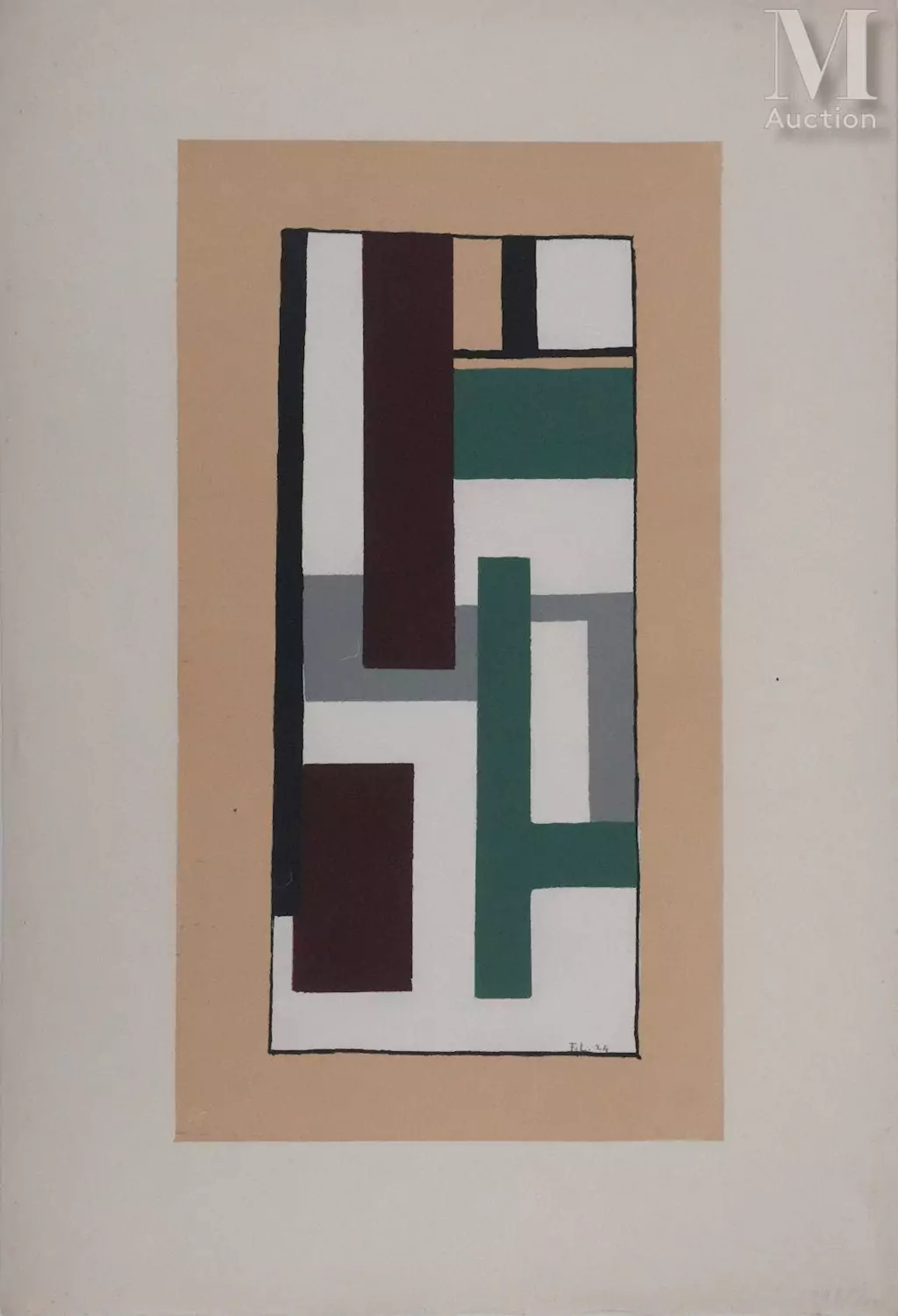 LEGER Fernand (1881-1955) Abstraction, 1954