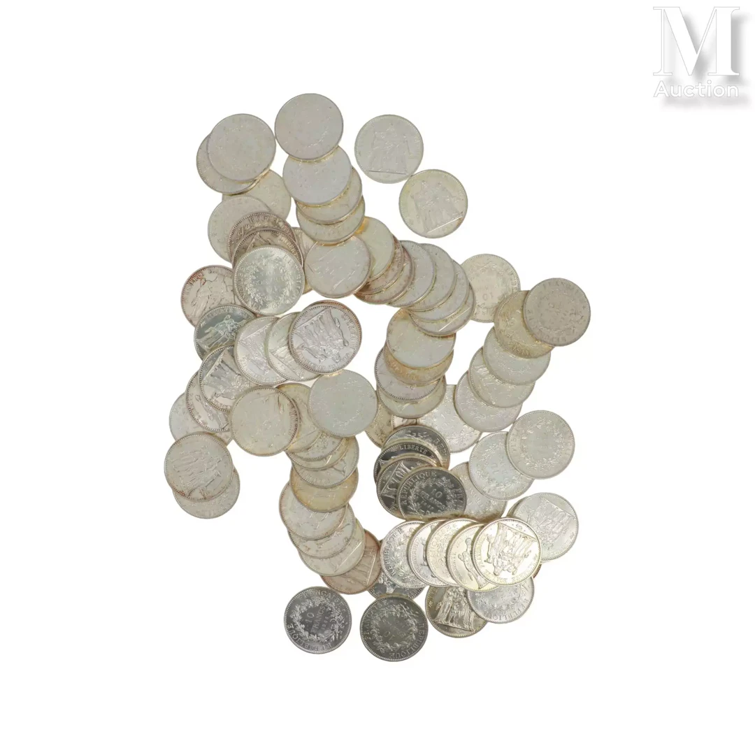 Lot de pièces en argent