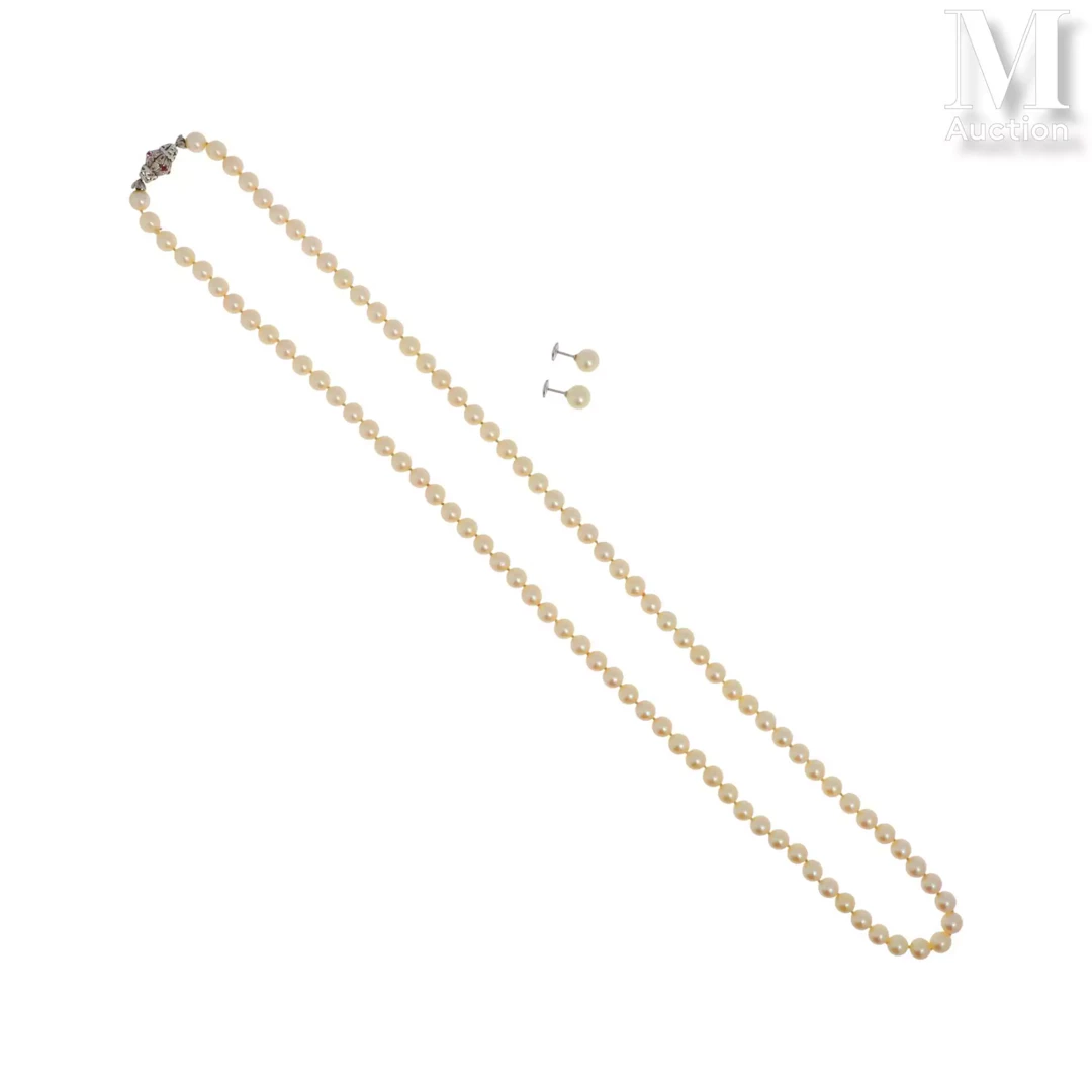 Demi parure perles