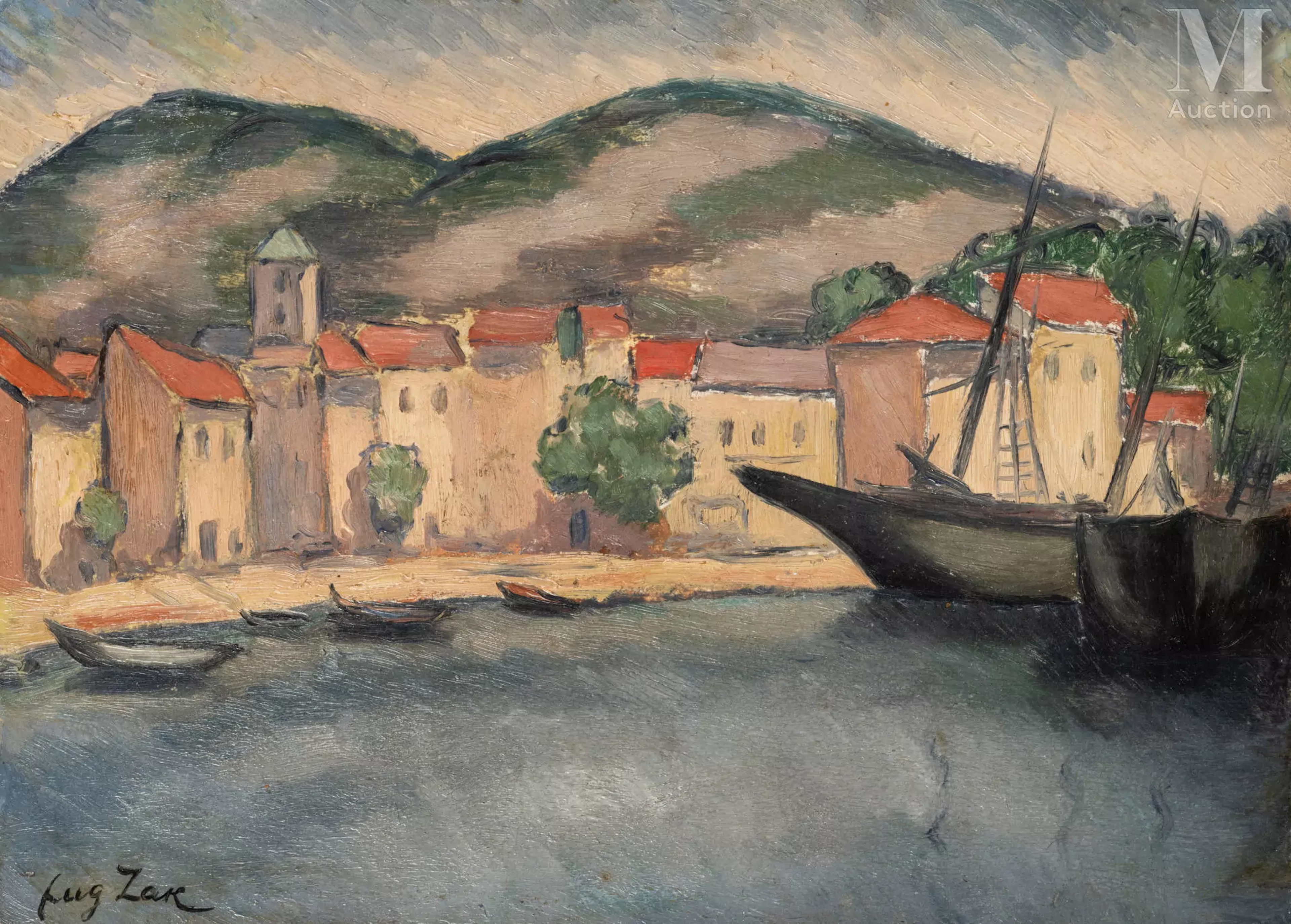 Eugène ZAK (Mogilno 1884- Paris 1926) Baie dans le sud de la France