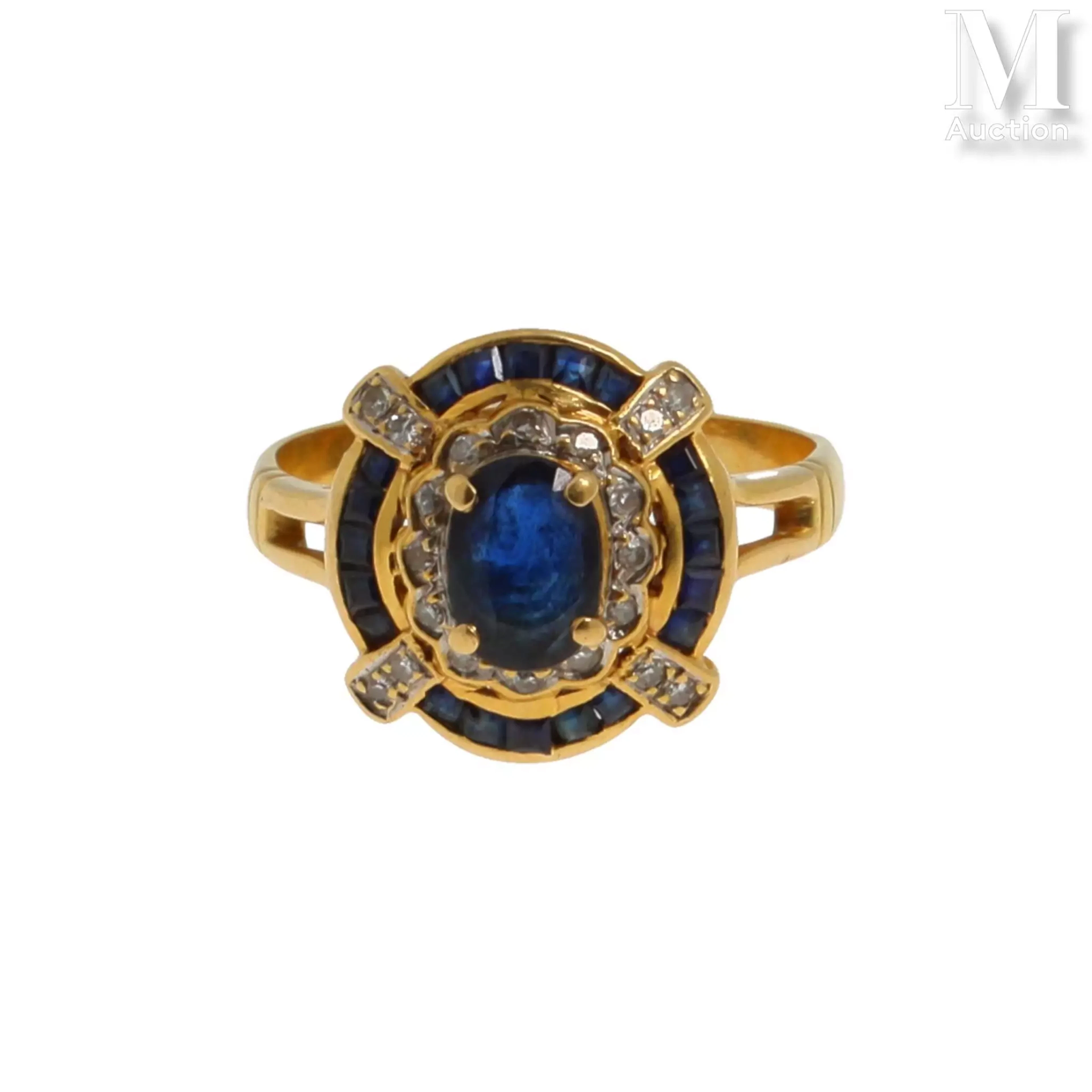 Bague saphirs