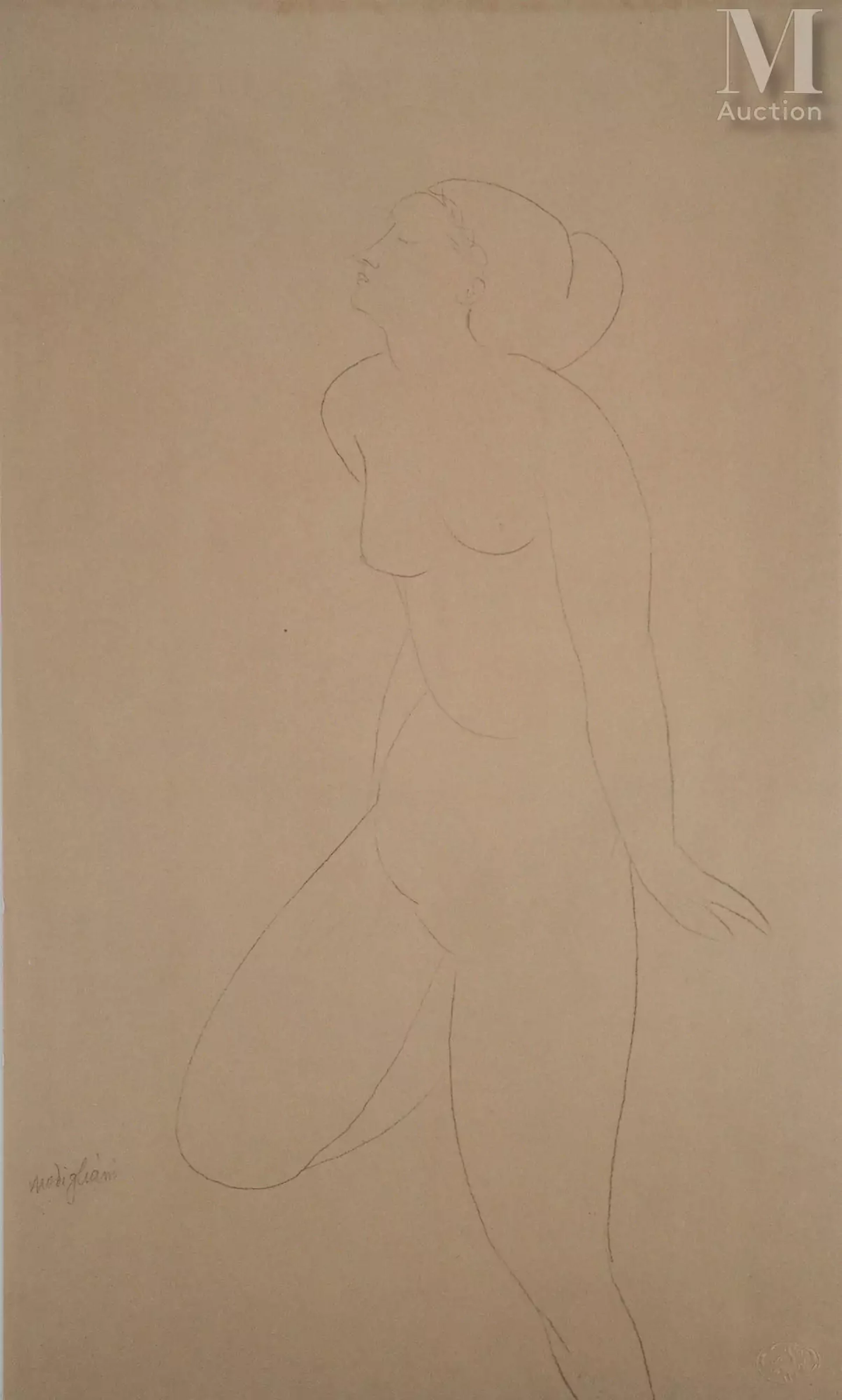 MODIGLIANI Amedeo Nu rêveur, 1959