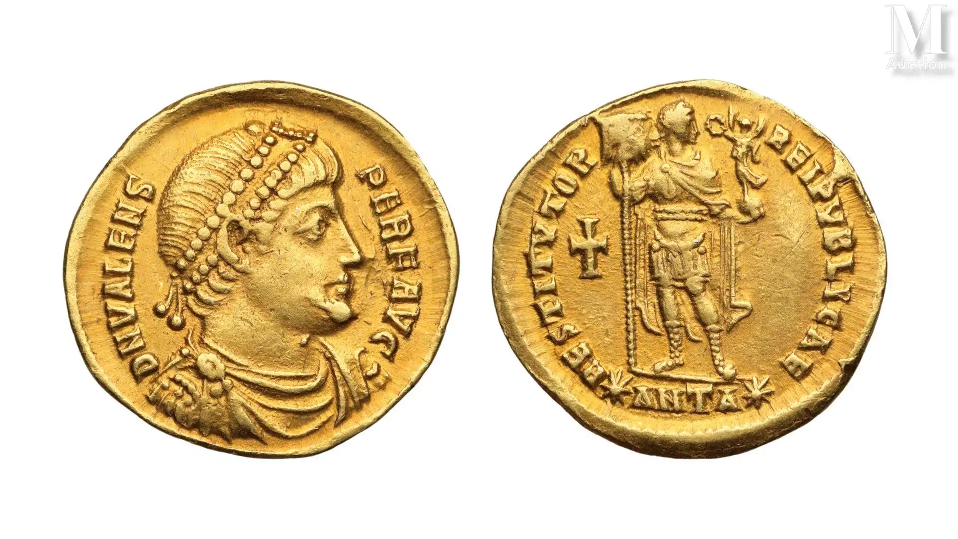 Valens 364-378 ap. JC. Solidus Constantinople.