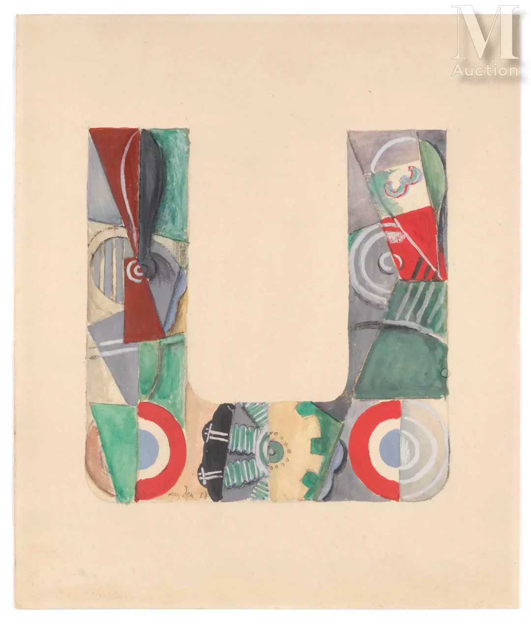 Henri HAYDEN (Varsovie 1883 - Paris 1970) Projet de menu