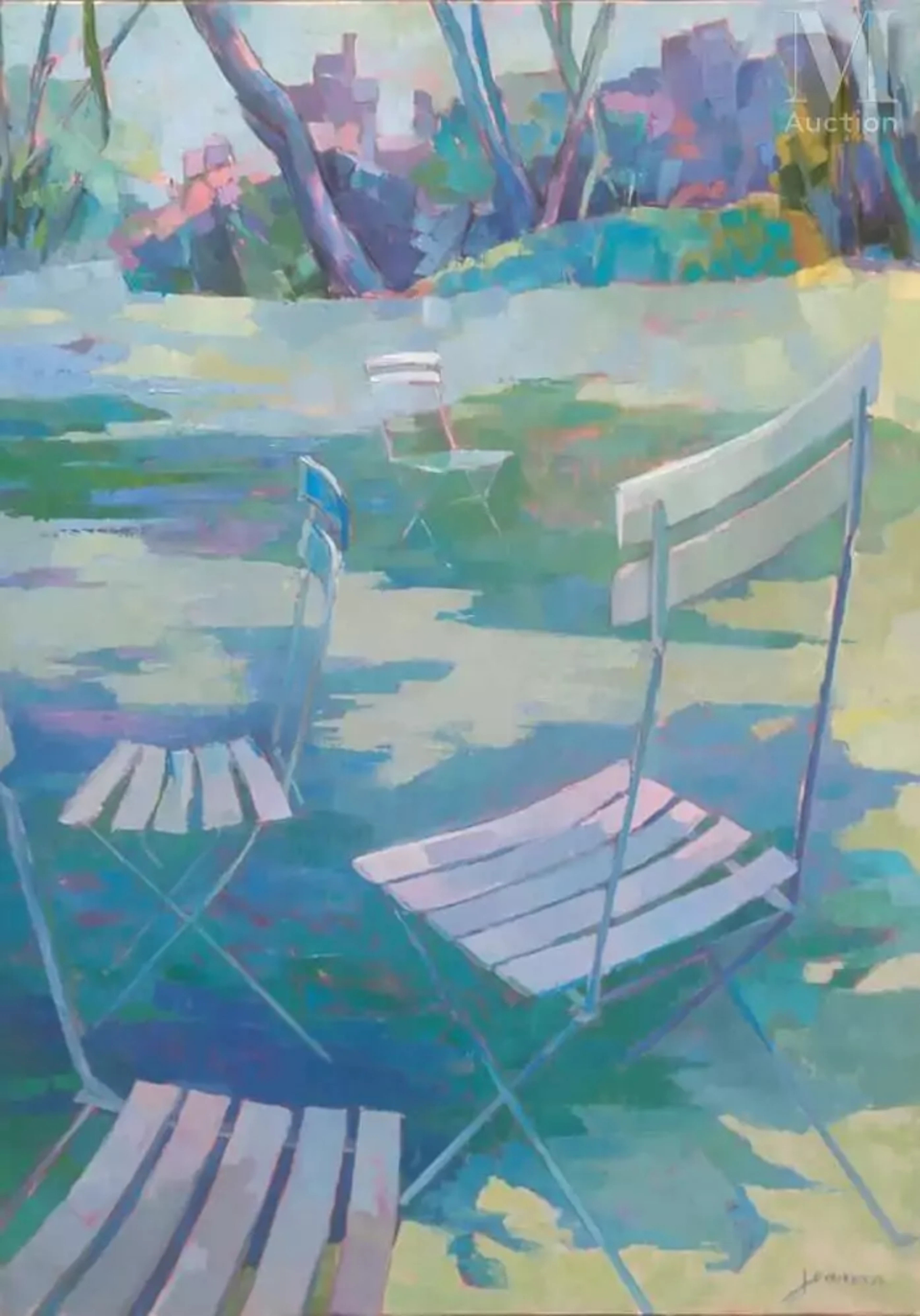Jeanon PITRE (XXe) Le jardin