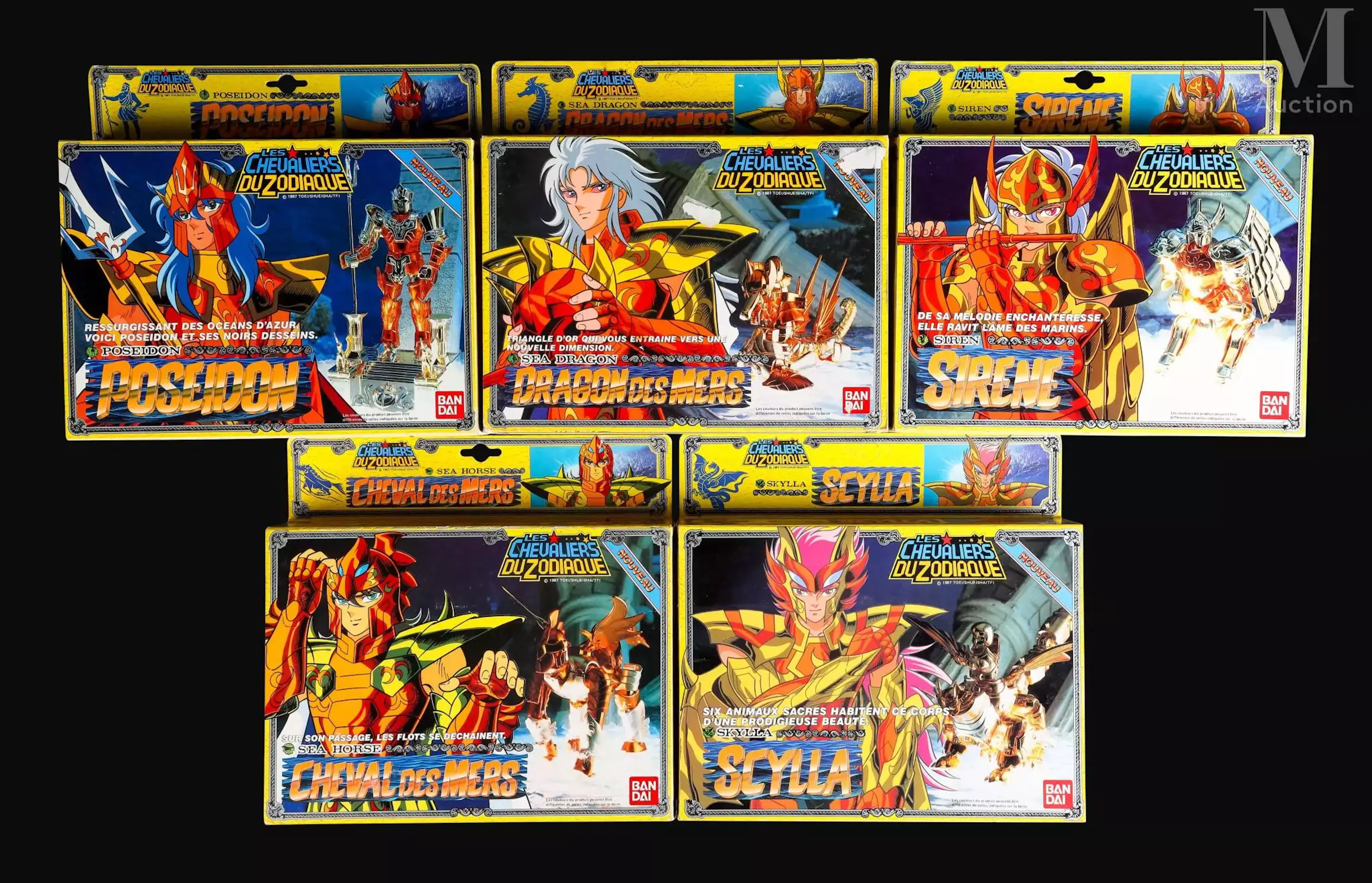 LES CHEVALIERS DU ZODIAQUE // SAINT-SEIYA : Poséidon Bandai - France - 1988