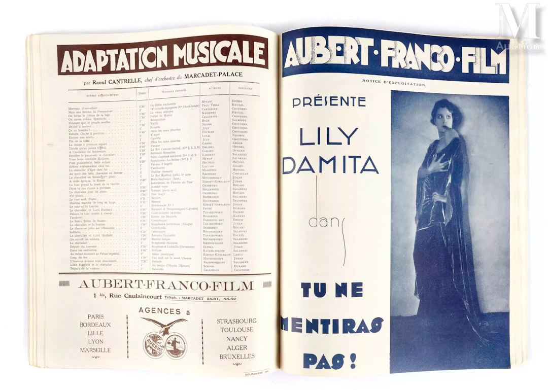 Productions AUBERT. FRANCO. FILMS 1929-1930