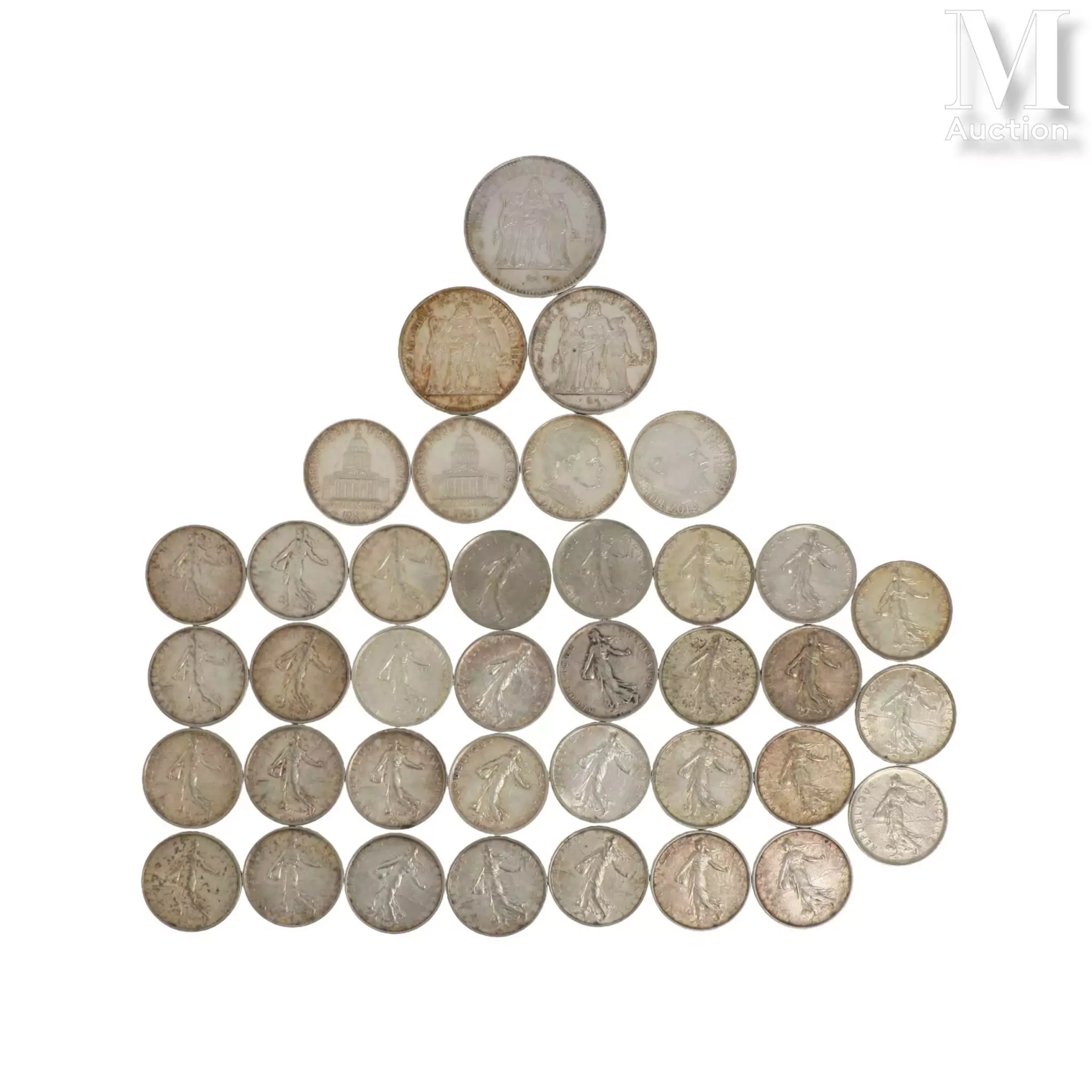 Lot de monnaie en argent