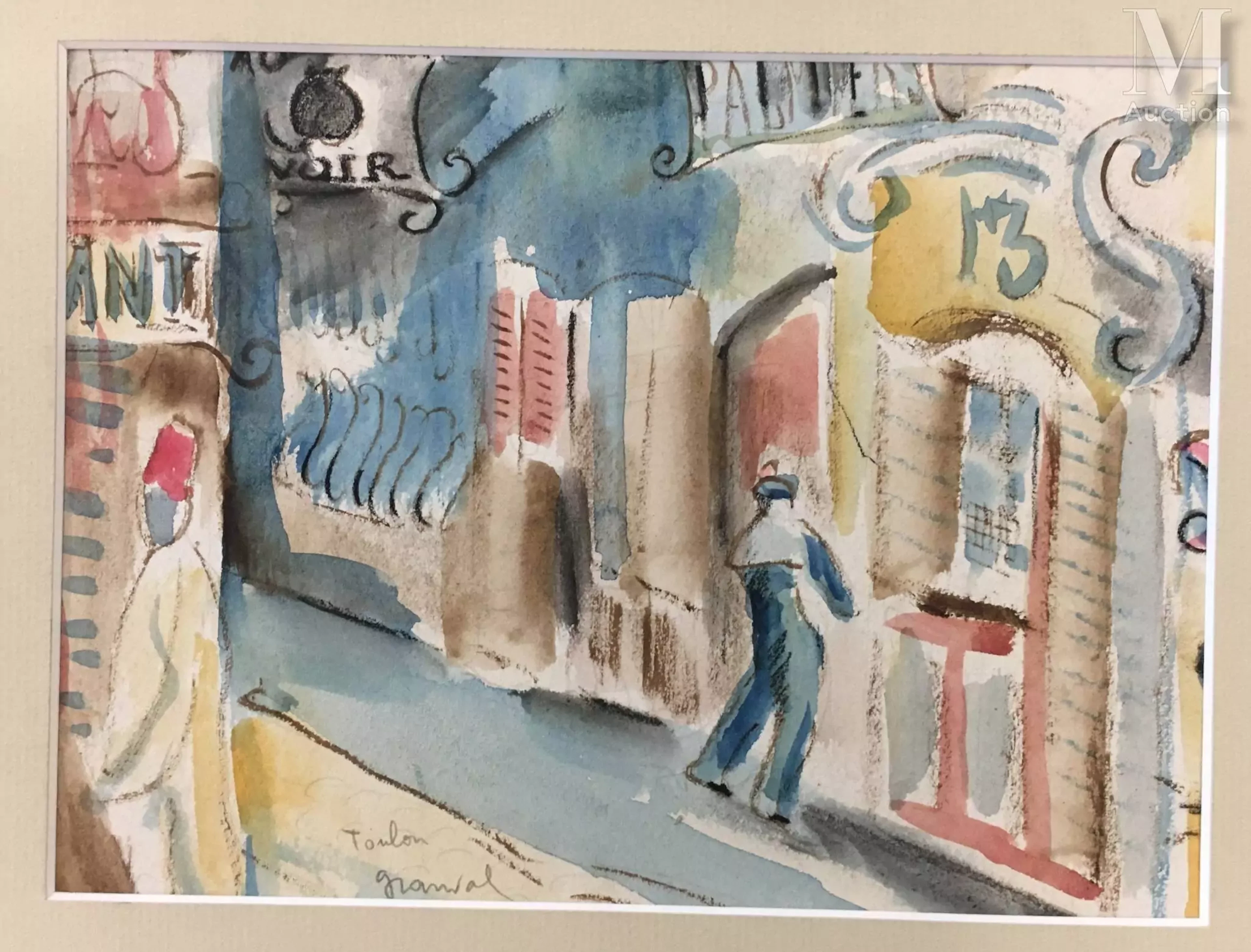 Charles GRANVAL (Actif au XIX ème et XX ème siècle) Rue du petit Chicago