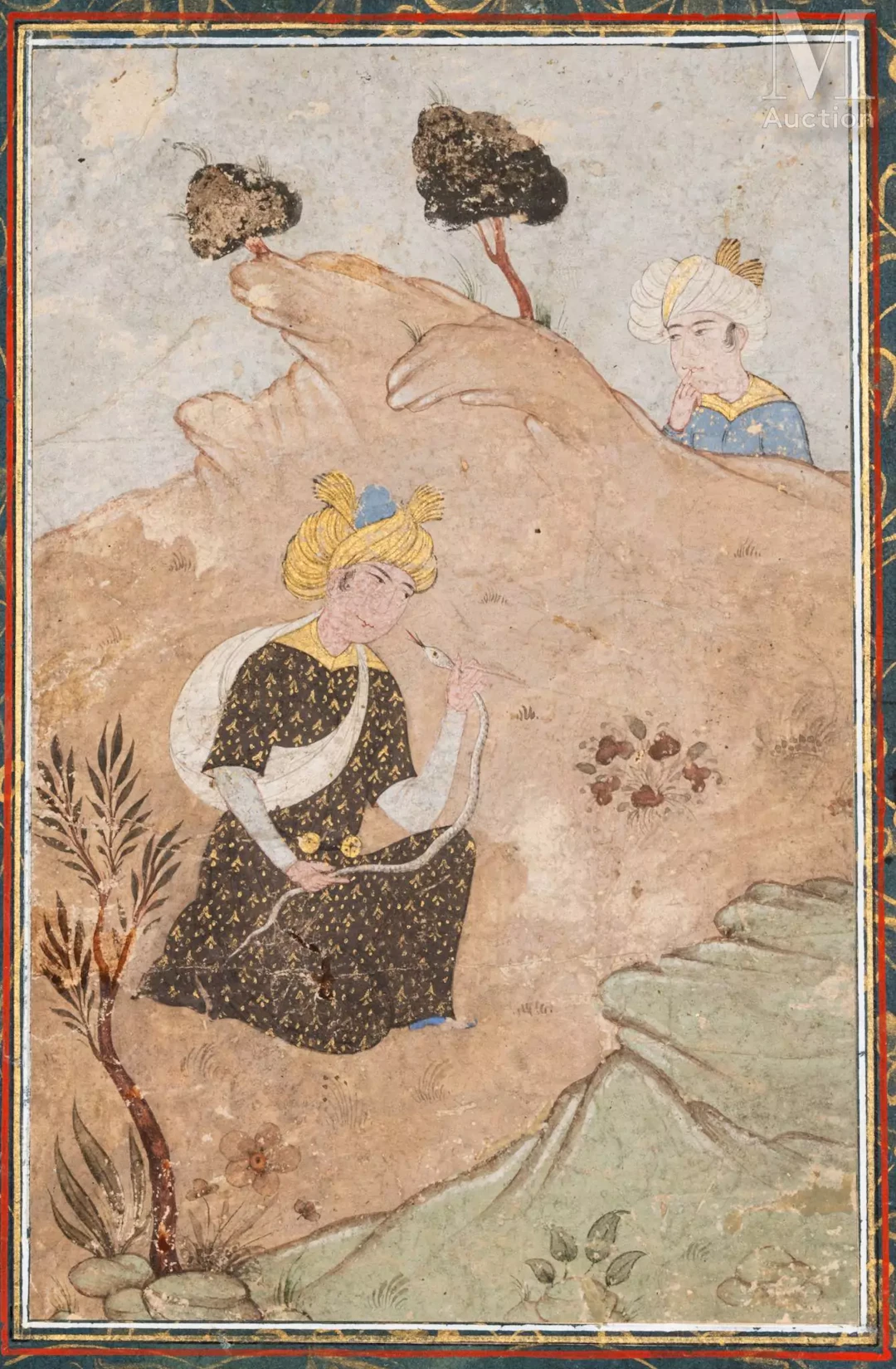 Le charmeur de serpent Iran, XVIIIe-XIXe siècle