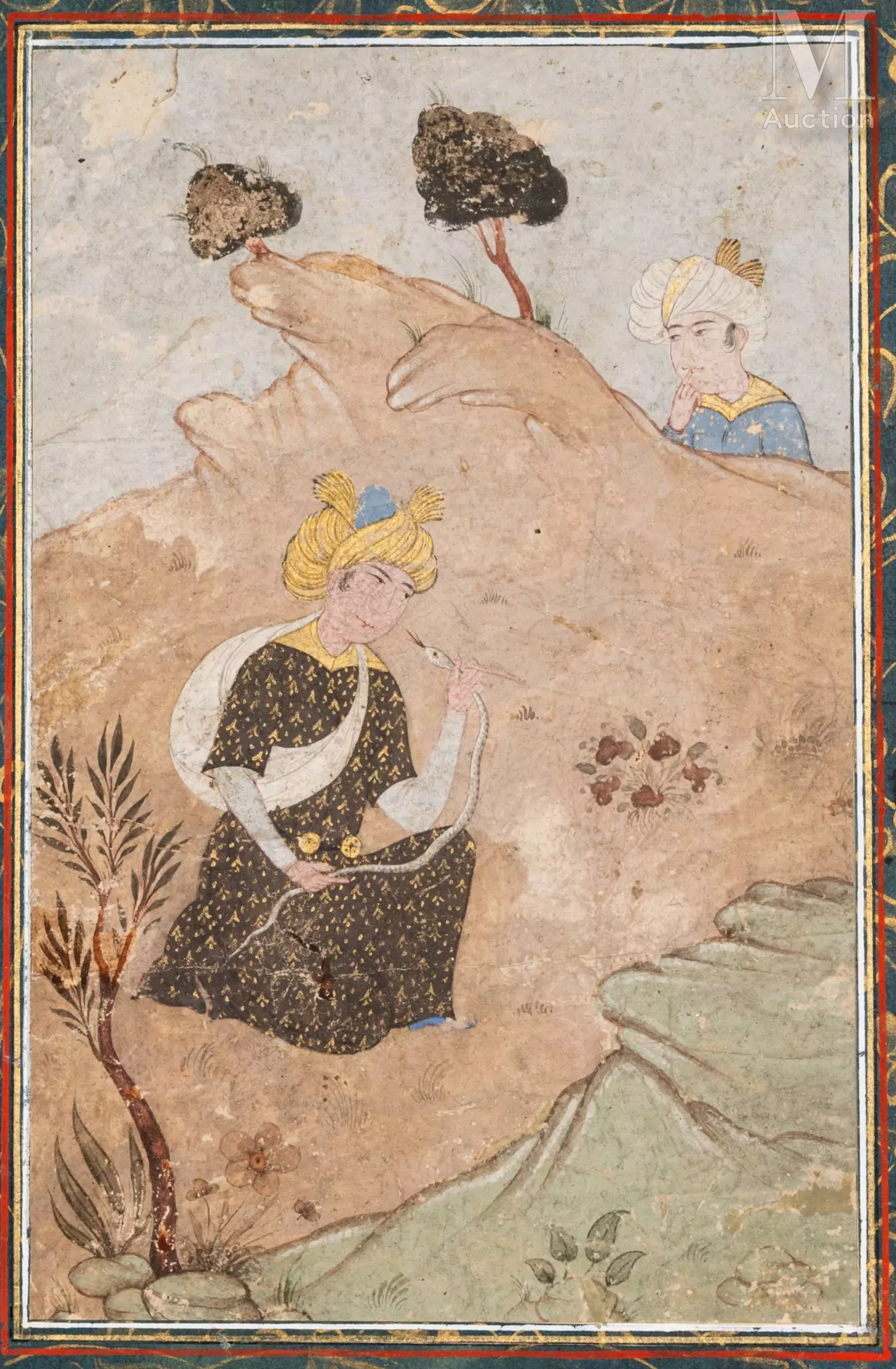 Le charmeur de serpent Iran, XVIIIe-XIXe siècle