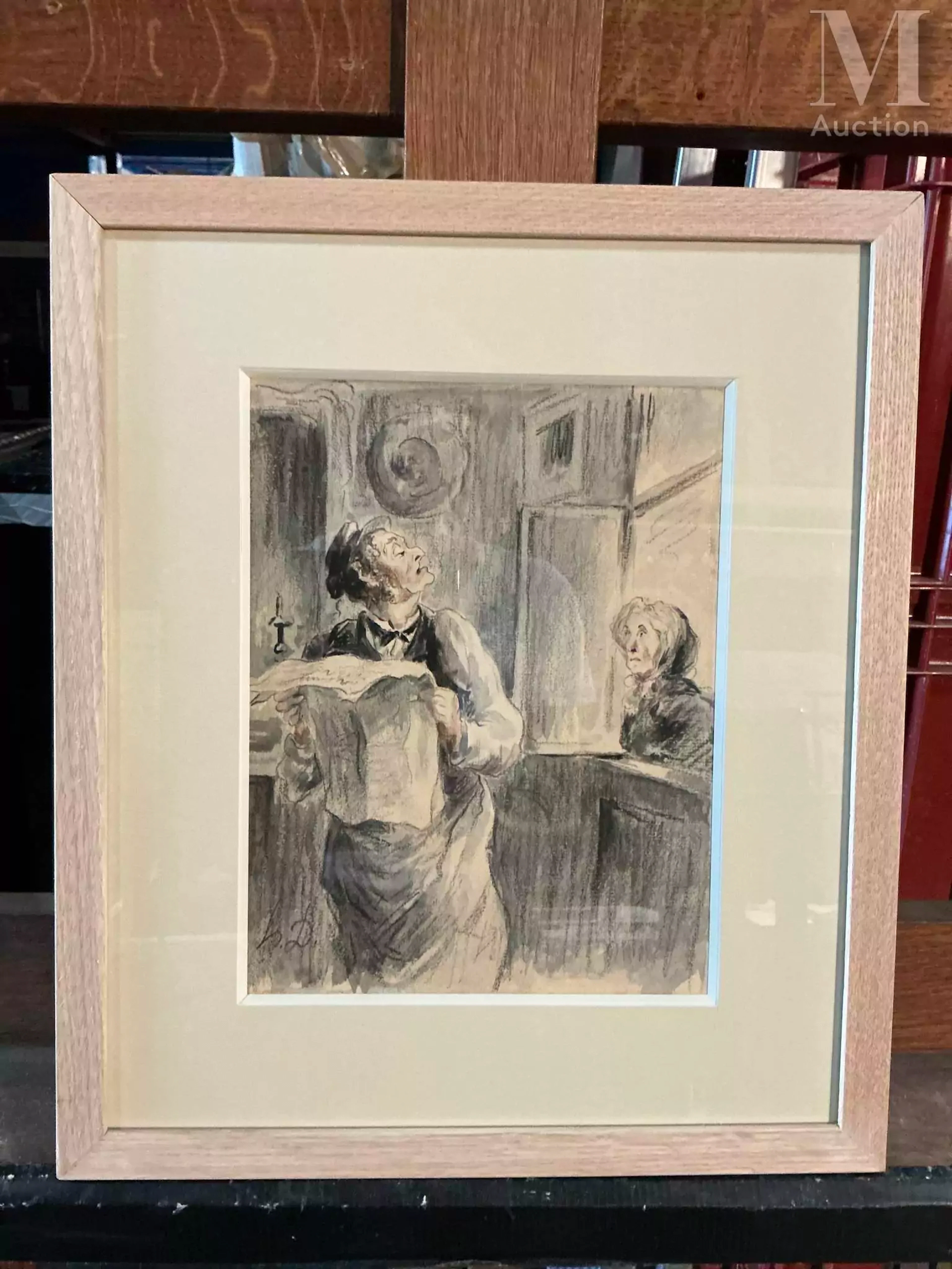 Ecole FRANCAISE du XIXe siècle d'après Honoré DAUMIER Le Concierge