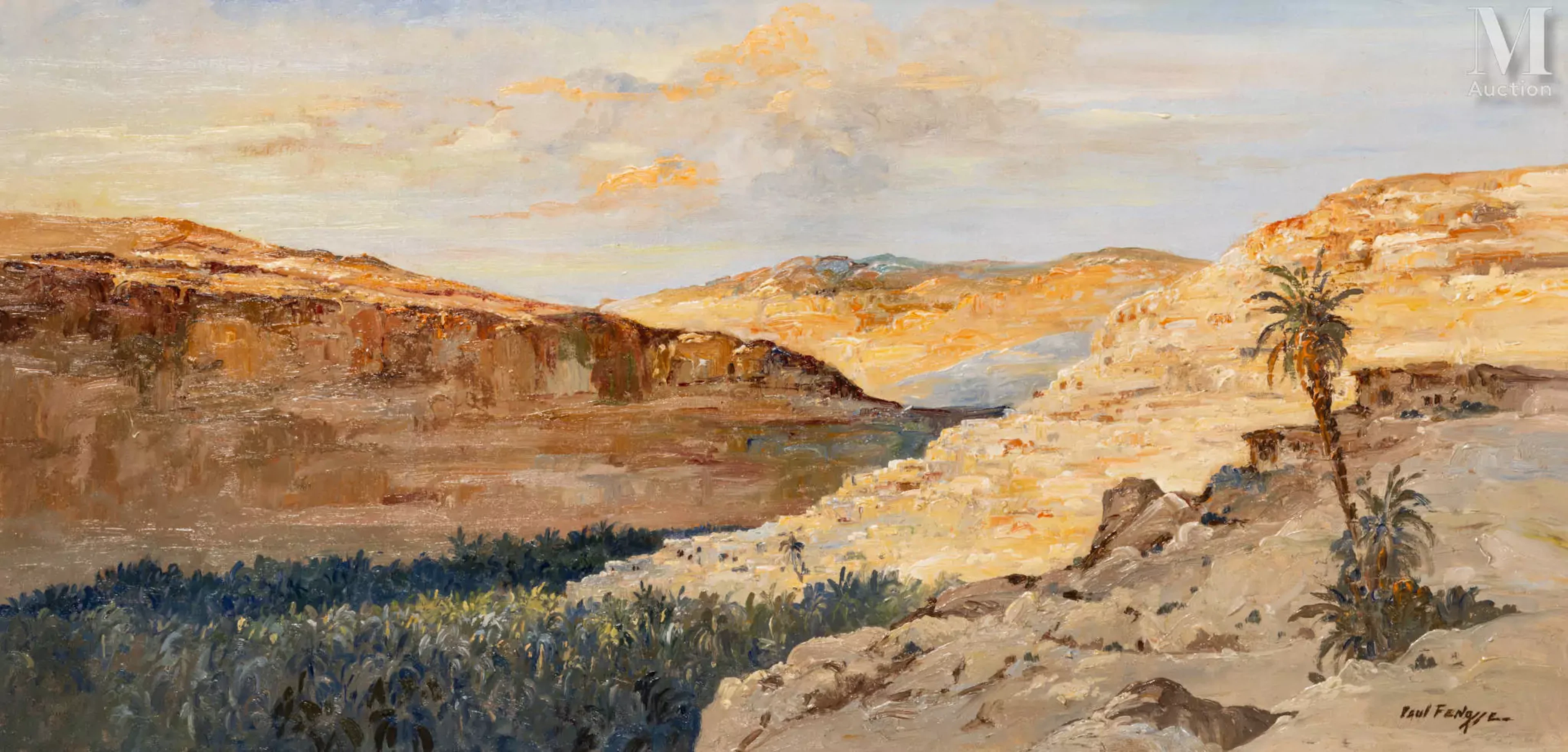 Paul FENASSE (Alger 1899 - New Bromfels 1976 ) Paysage algérien
