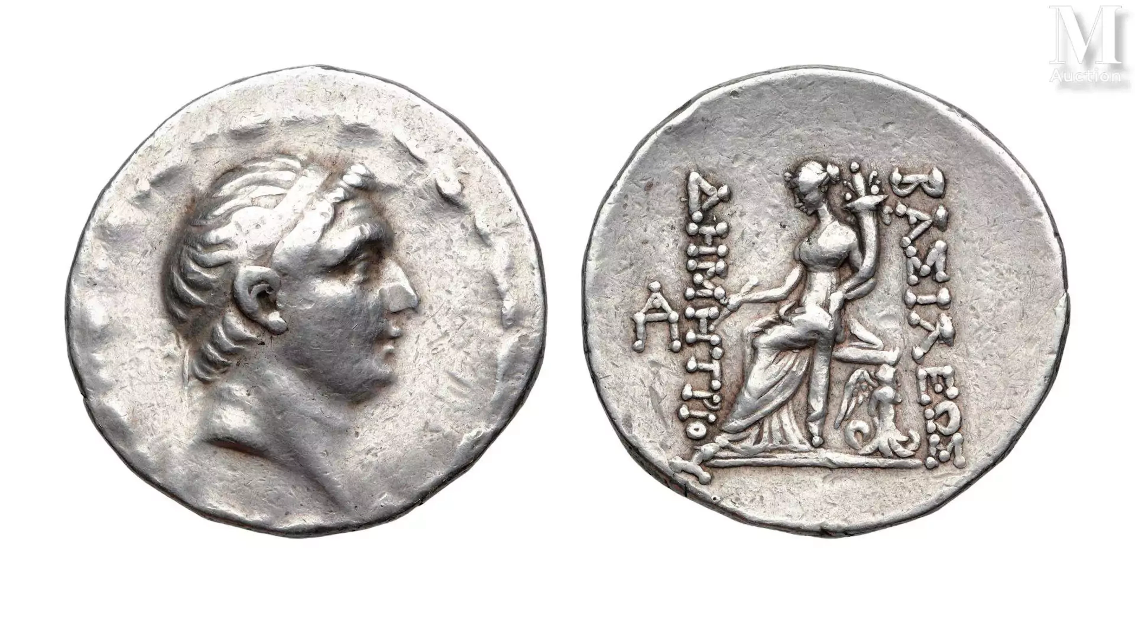 Rois de Syrie Démétrius 1er 162-150 av. JC. Tétradrachme Antioche.
