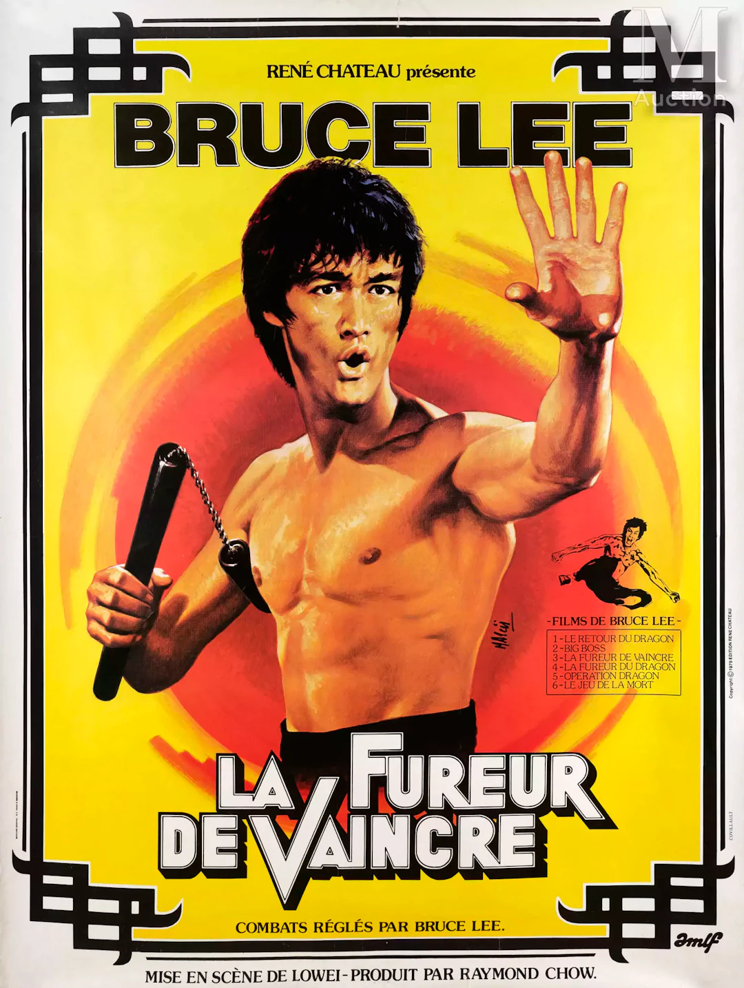 Bruce LEE Quatre affiches
