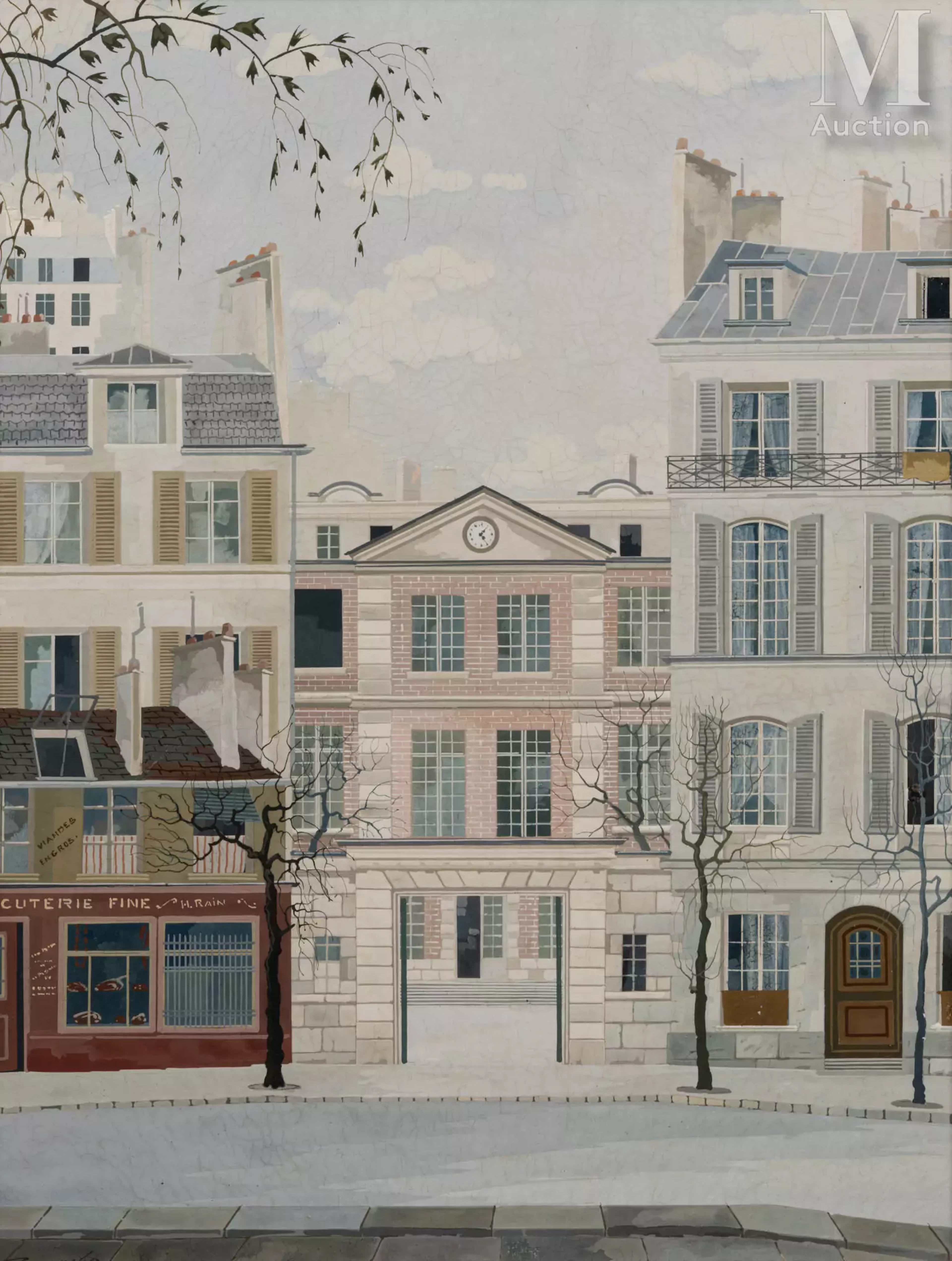 Ratislaw RACOFF (1904-1982) Ruelle parisienne