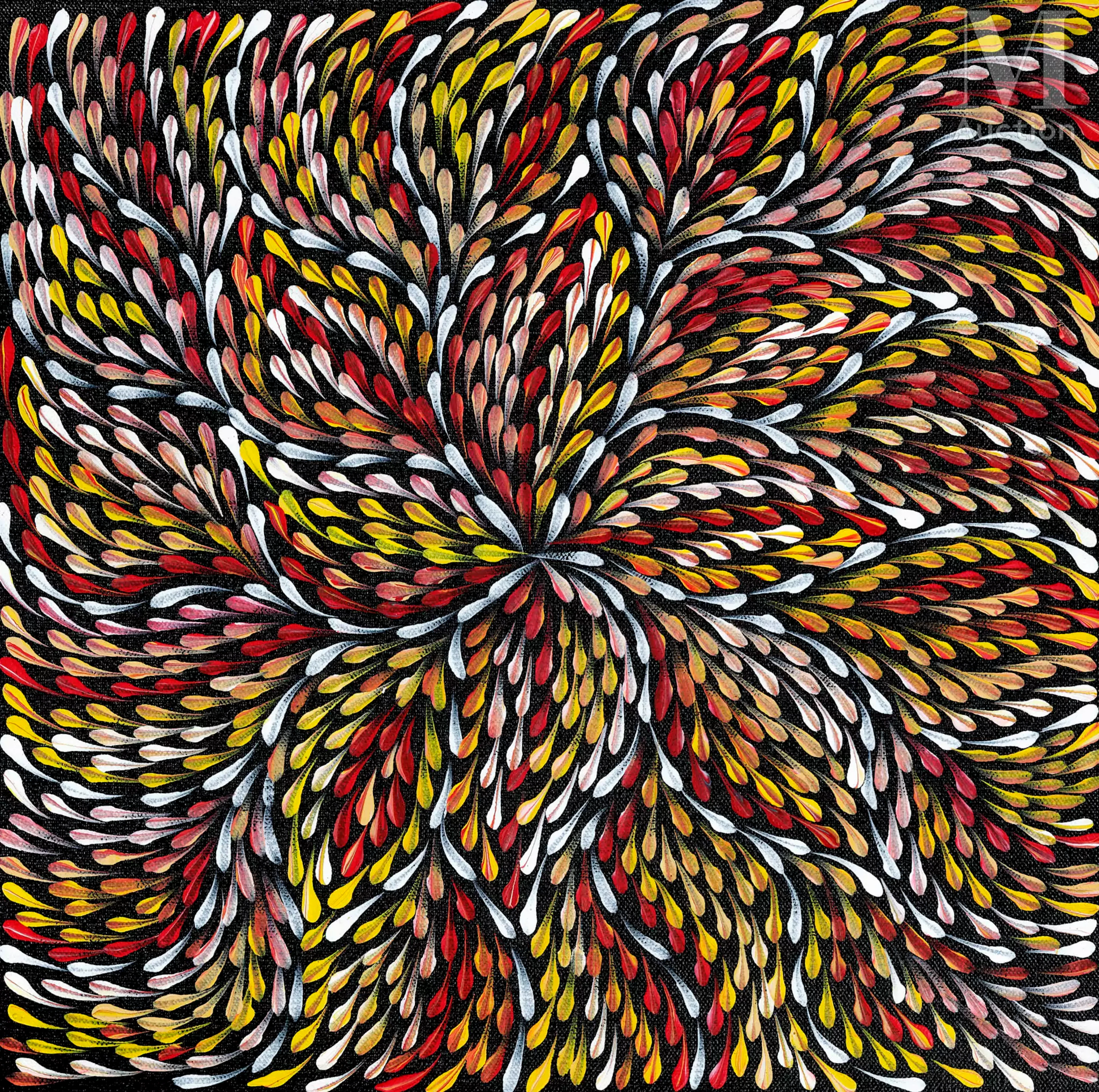 Roseanne Morton Pwerle (1984 - ) Wild Yam Leaf, 2024