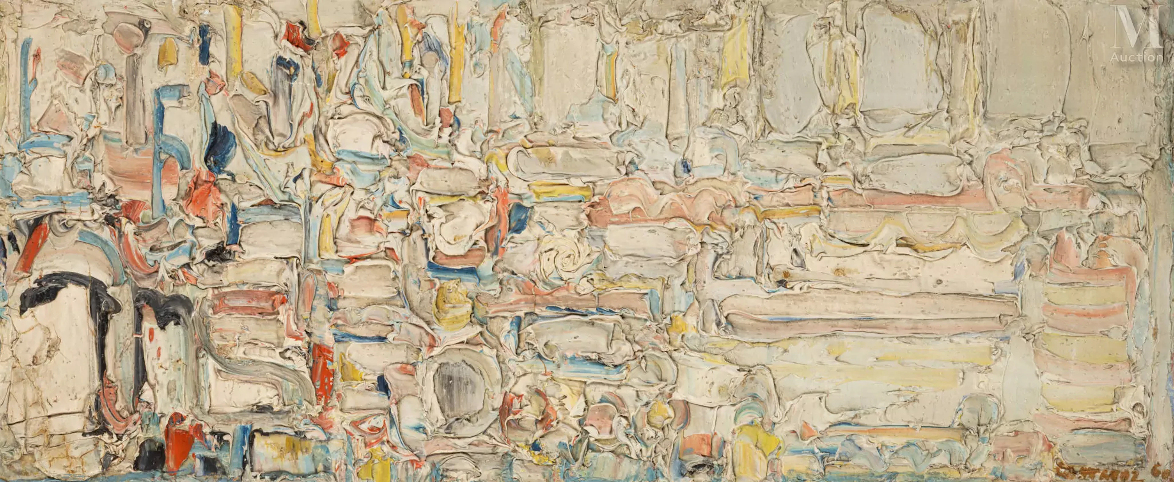 André COTTAVOZ (Saint-Marcellin1922- 2012 ) Port de Cannes, 1960