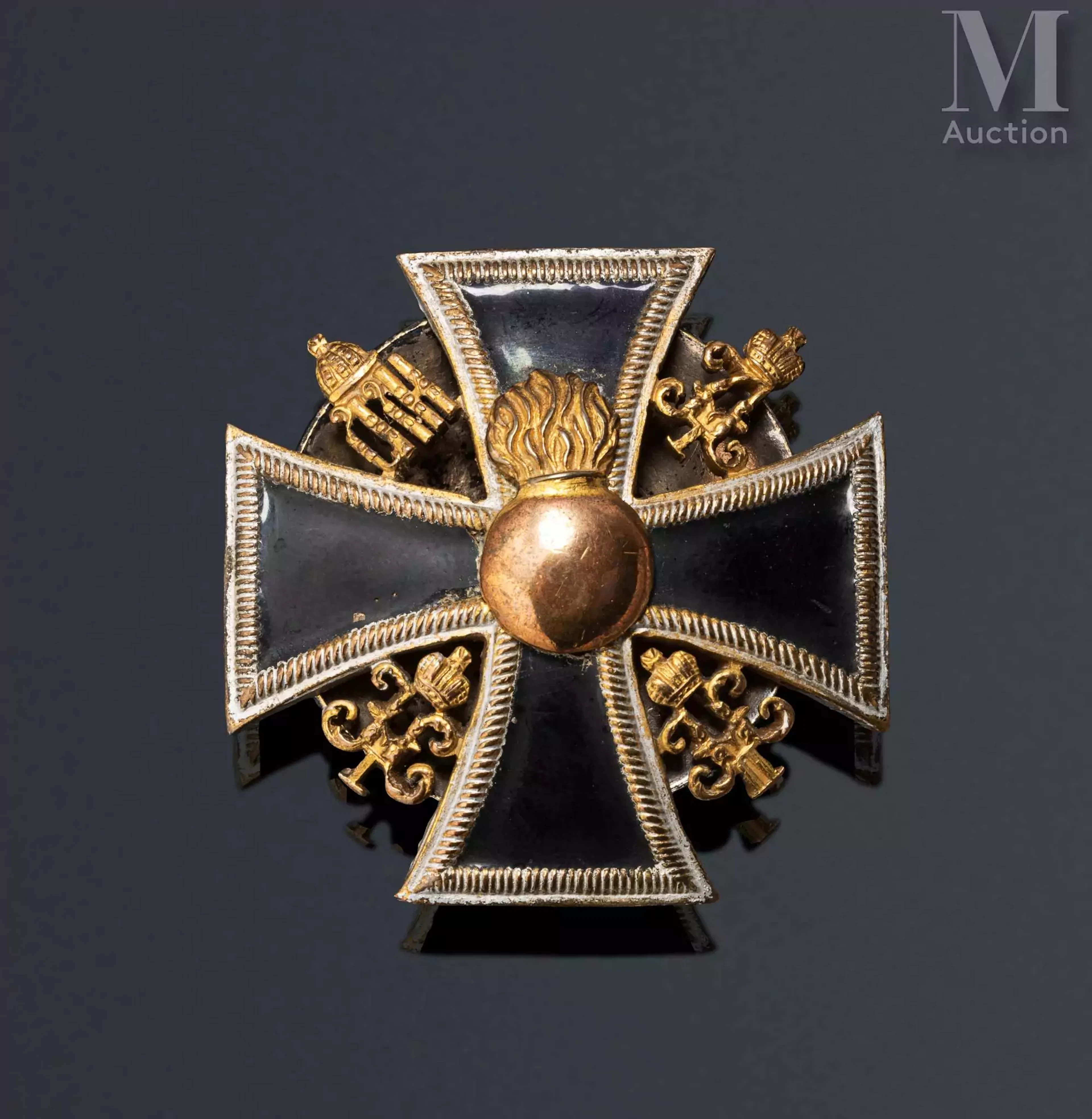 Insigne du régiment des grenadiers à cheval de la Garde en bronze