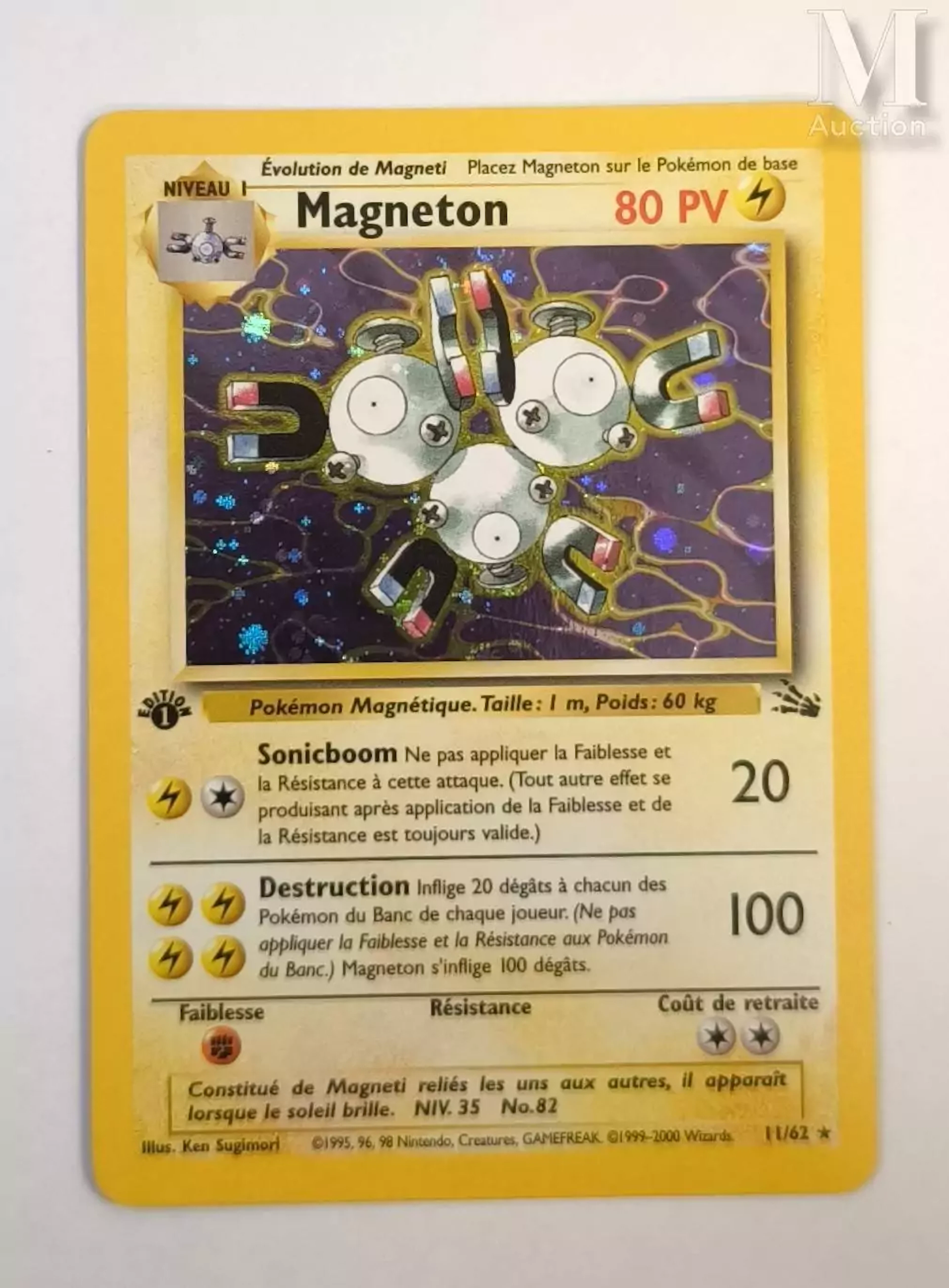 POKEMON Magneton - Fossile - 11/62 - 1ère Edition