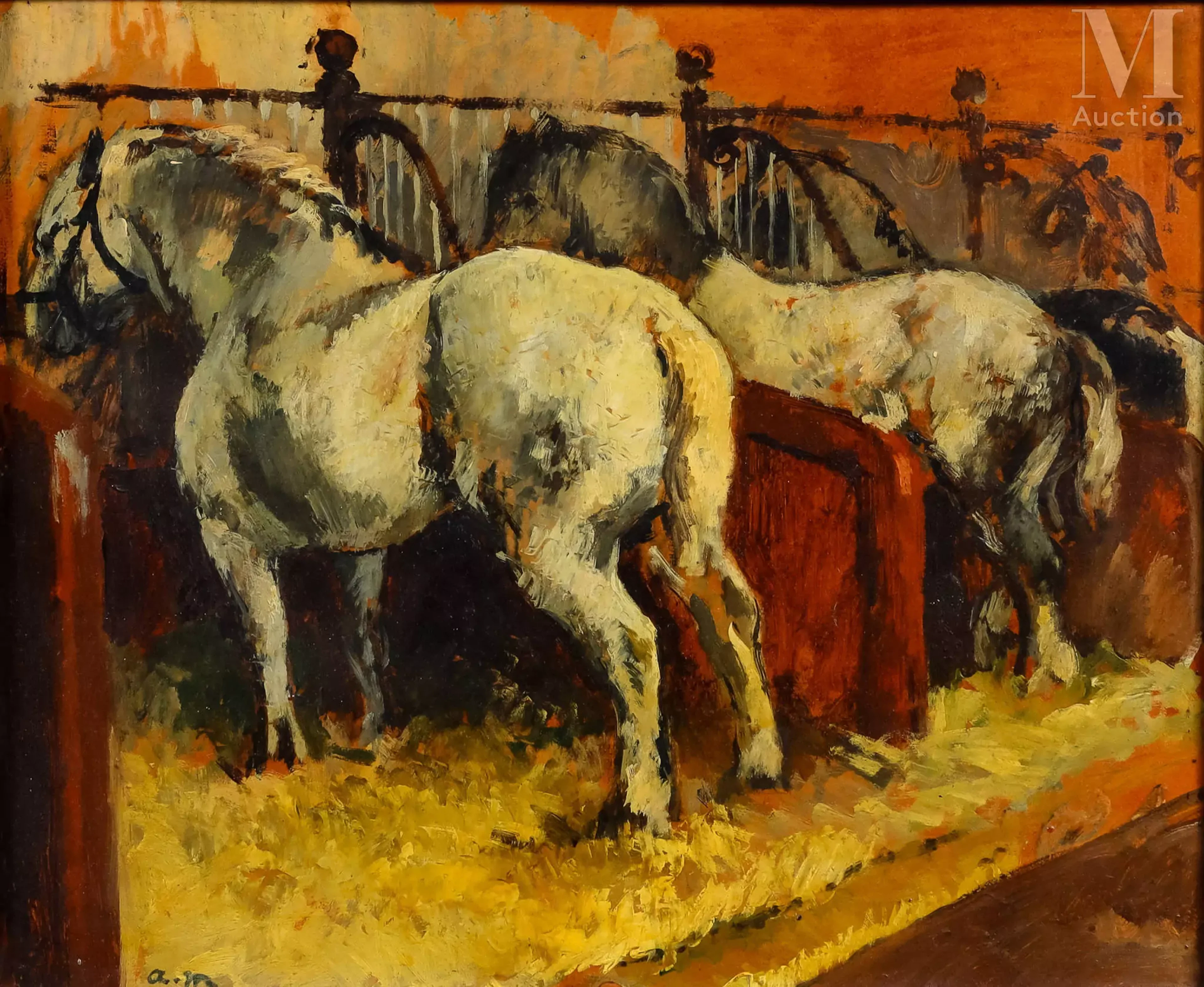 André MAIRE (1898-1984) Les Percherons