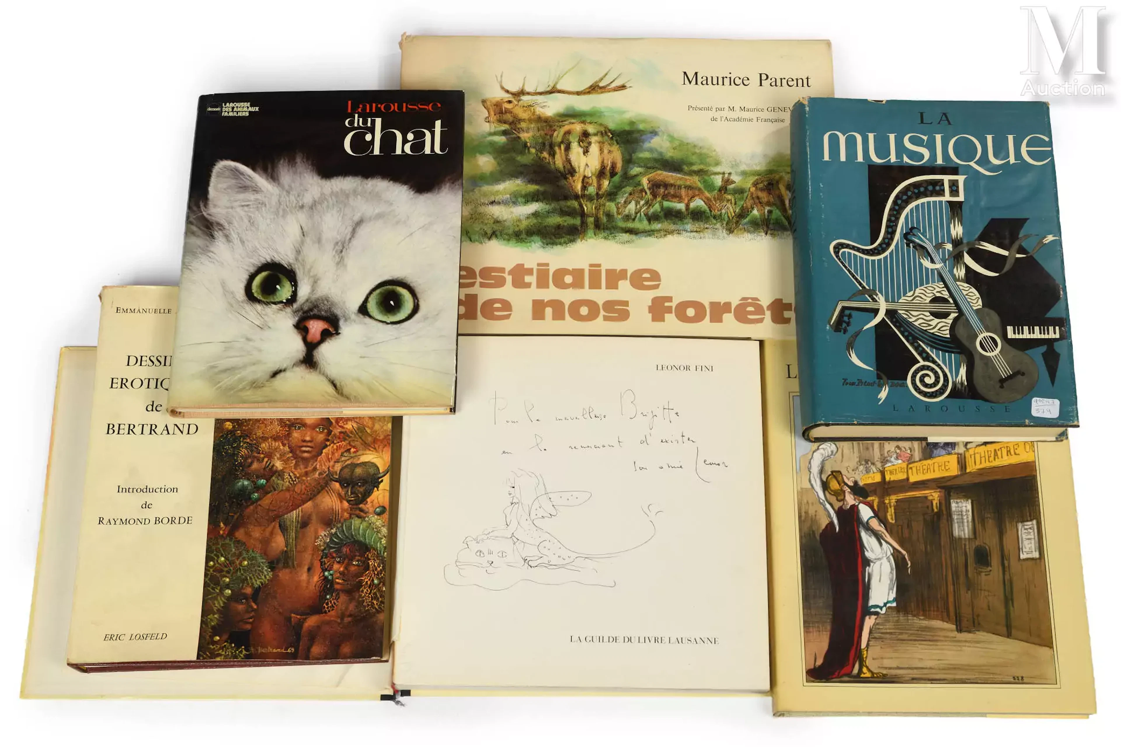 Lot de livres dont certains dédicacés comprenant :