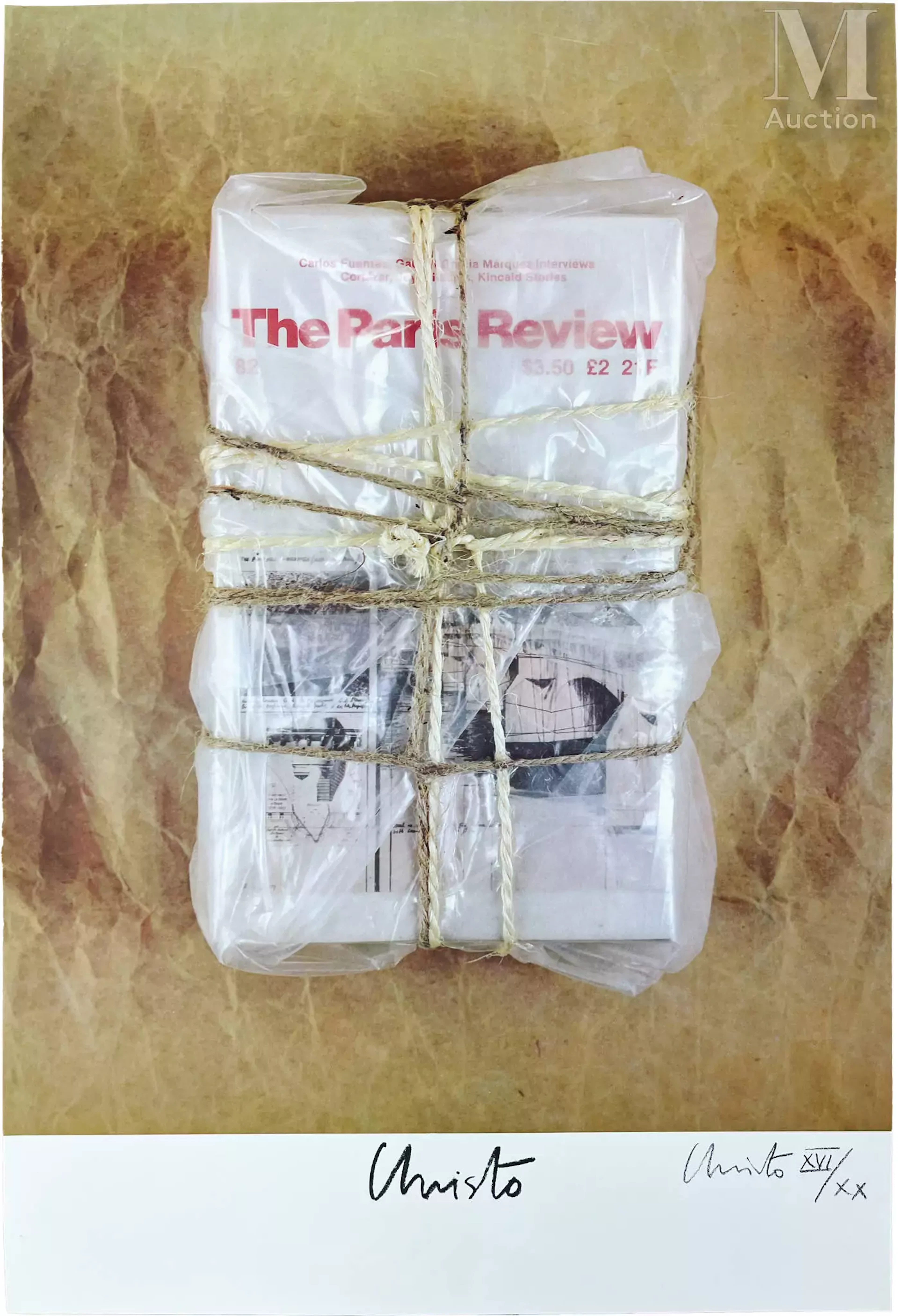 CHRISTO & JEANNE-CLAUDE (1935–2020), (1935–2009) Wrapped Paris review, 1982