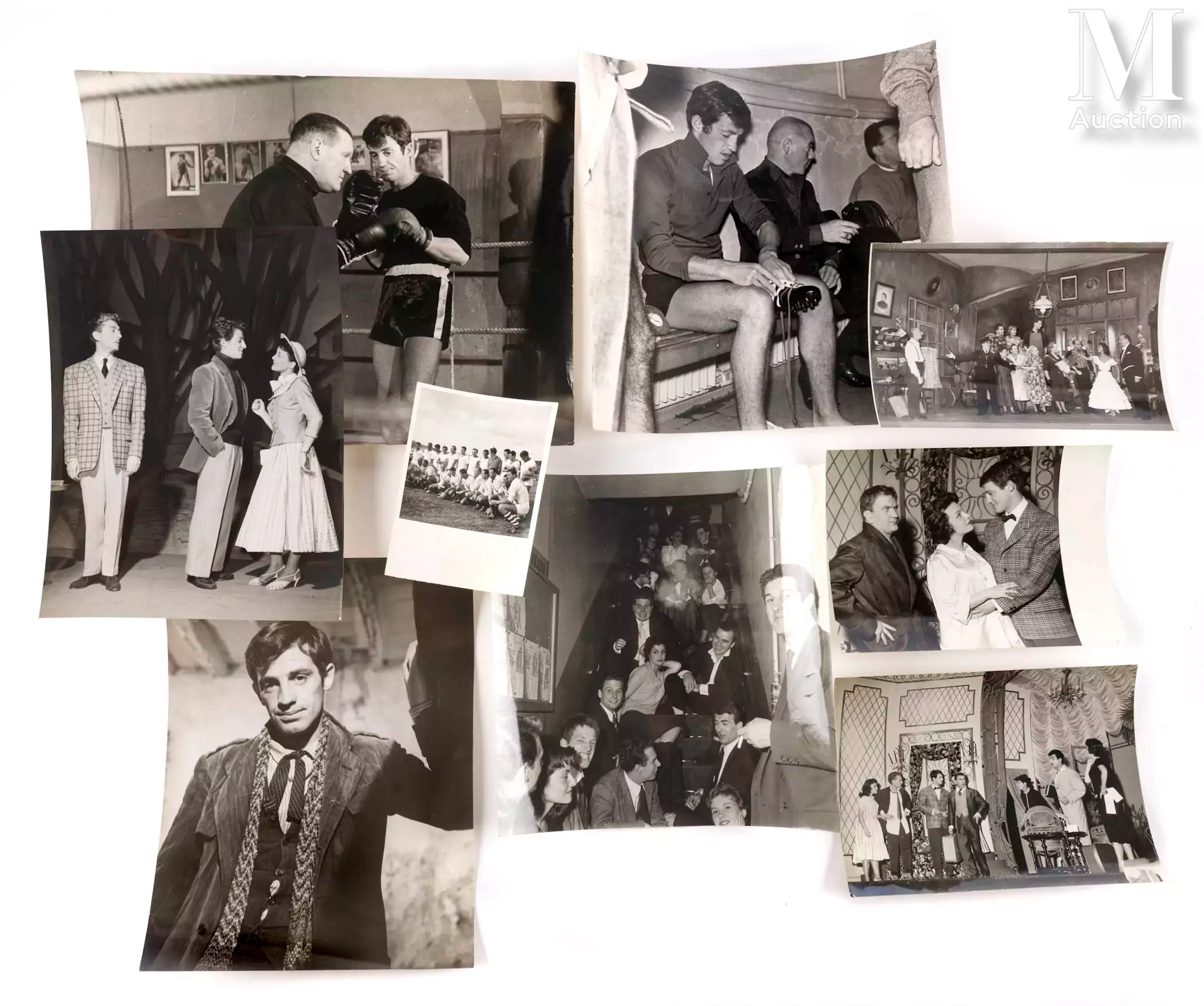 Jean-Paul BELMONDO Le jeune comédien sur scène, sur le ring, foot...