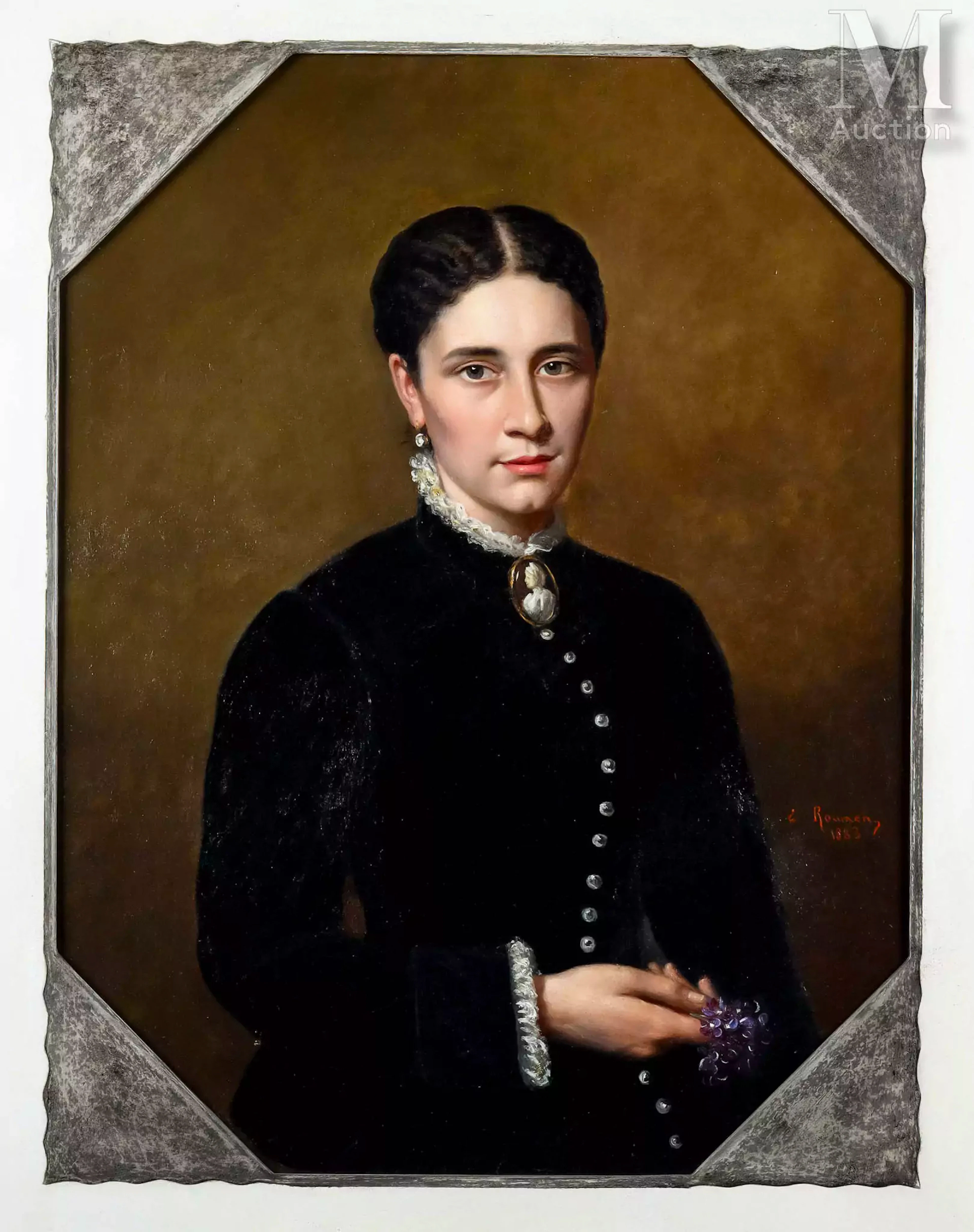 Emile ROUMENS (1825-1901) Femme au camée