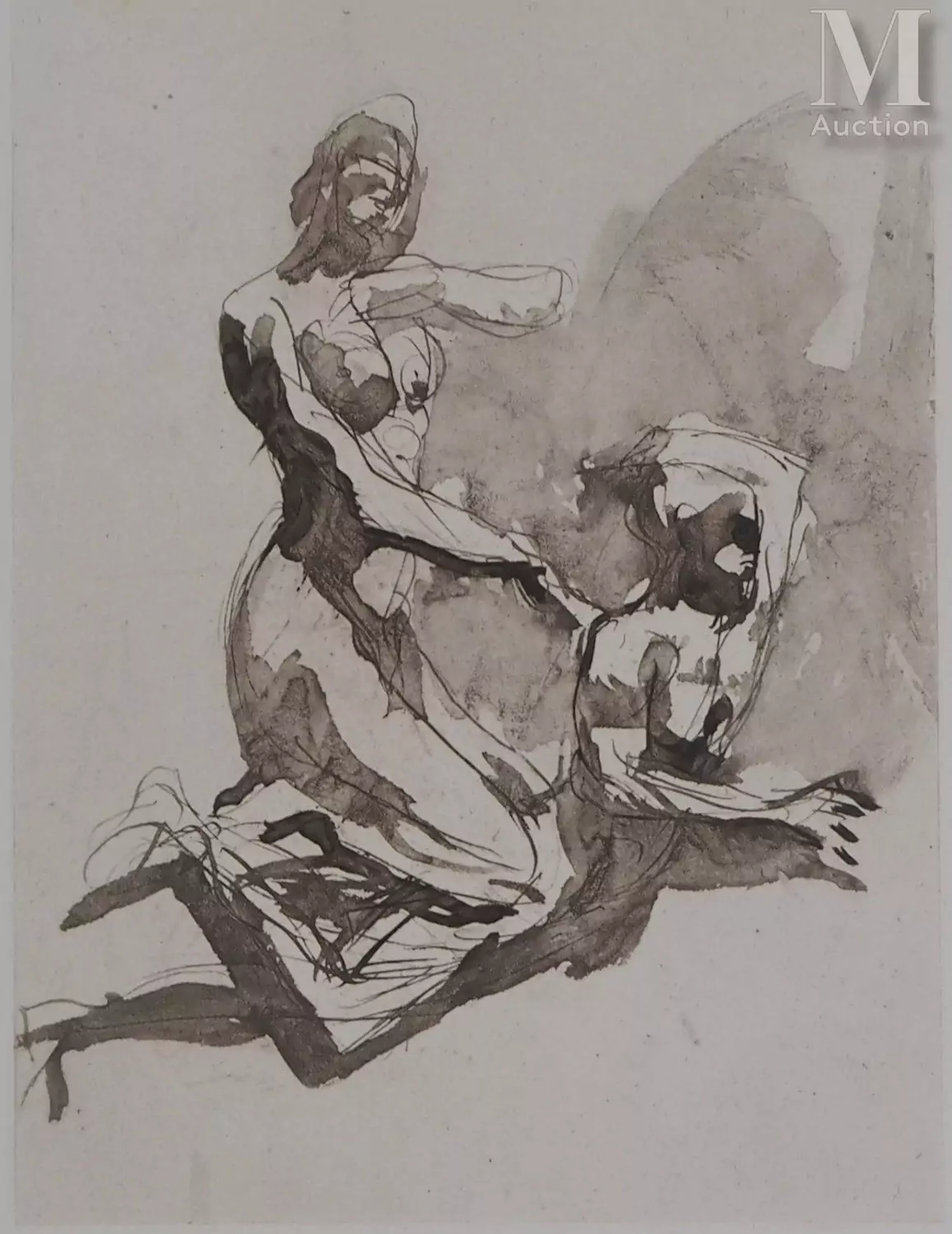 RODIN Auguste (1840-1917)(d'après) Héliogravure reprise à la pointe