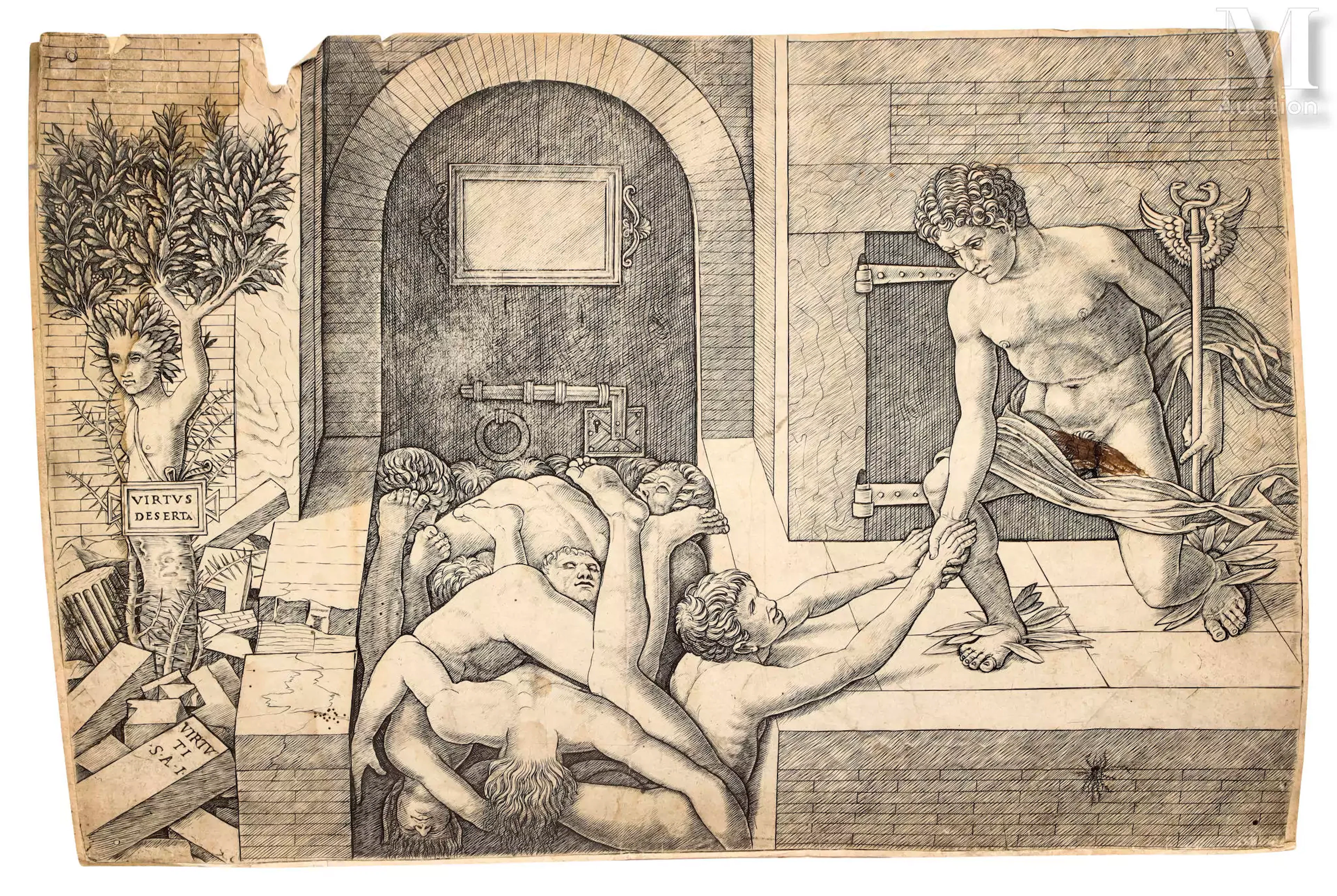 Attribué à Giovanni Antonio DA BRESCIA (1460-1525) & Andrea MANTEGNA