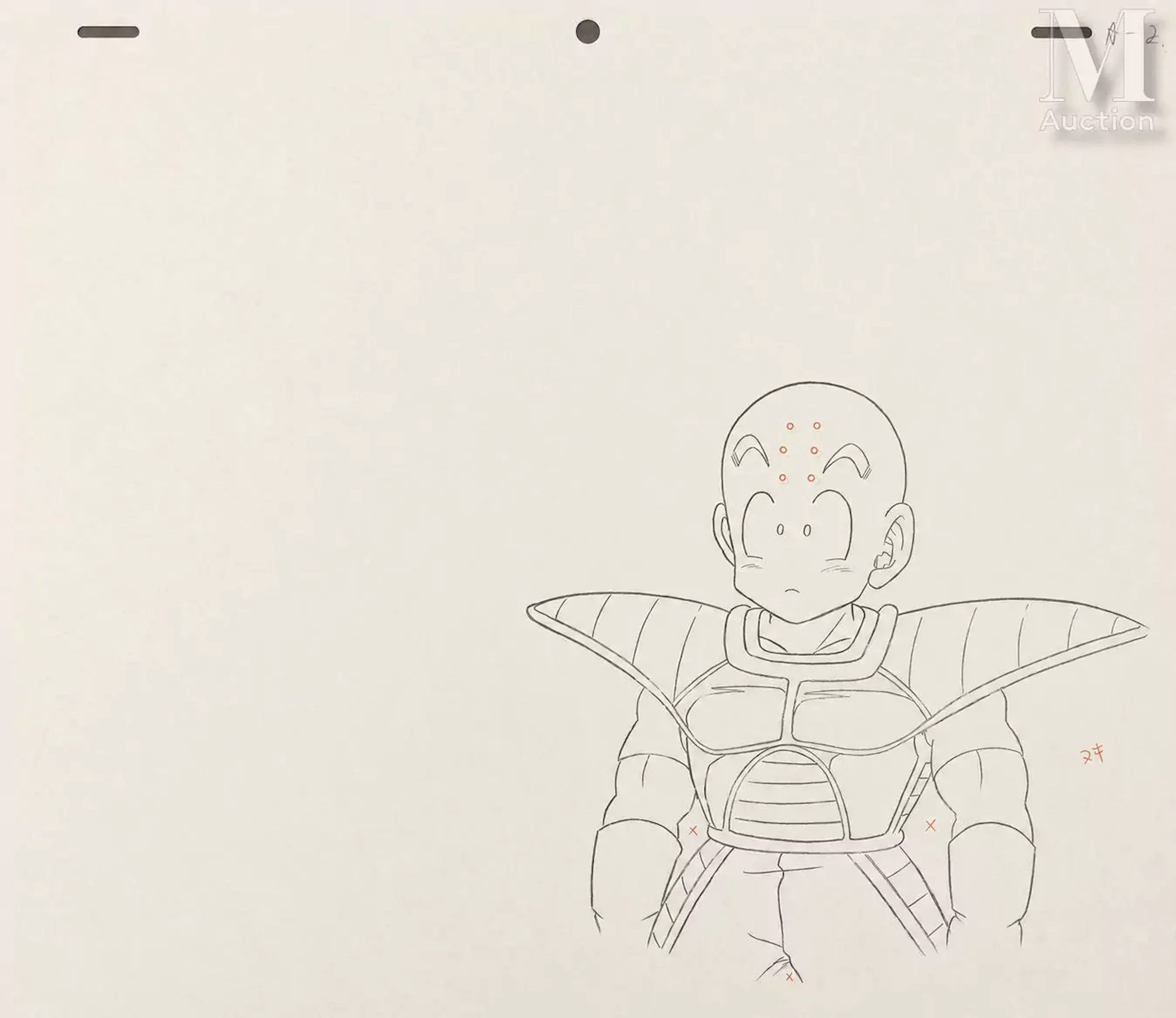 DRAGON BALL Z Krilin en armure de Saiyan