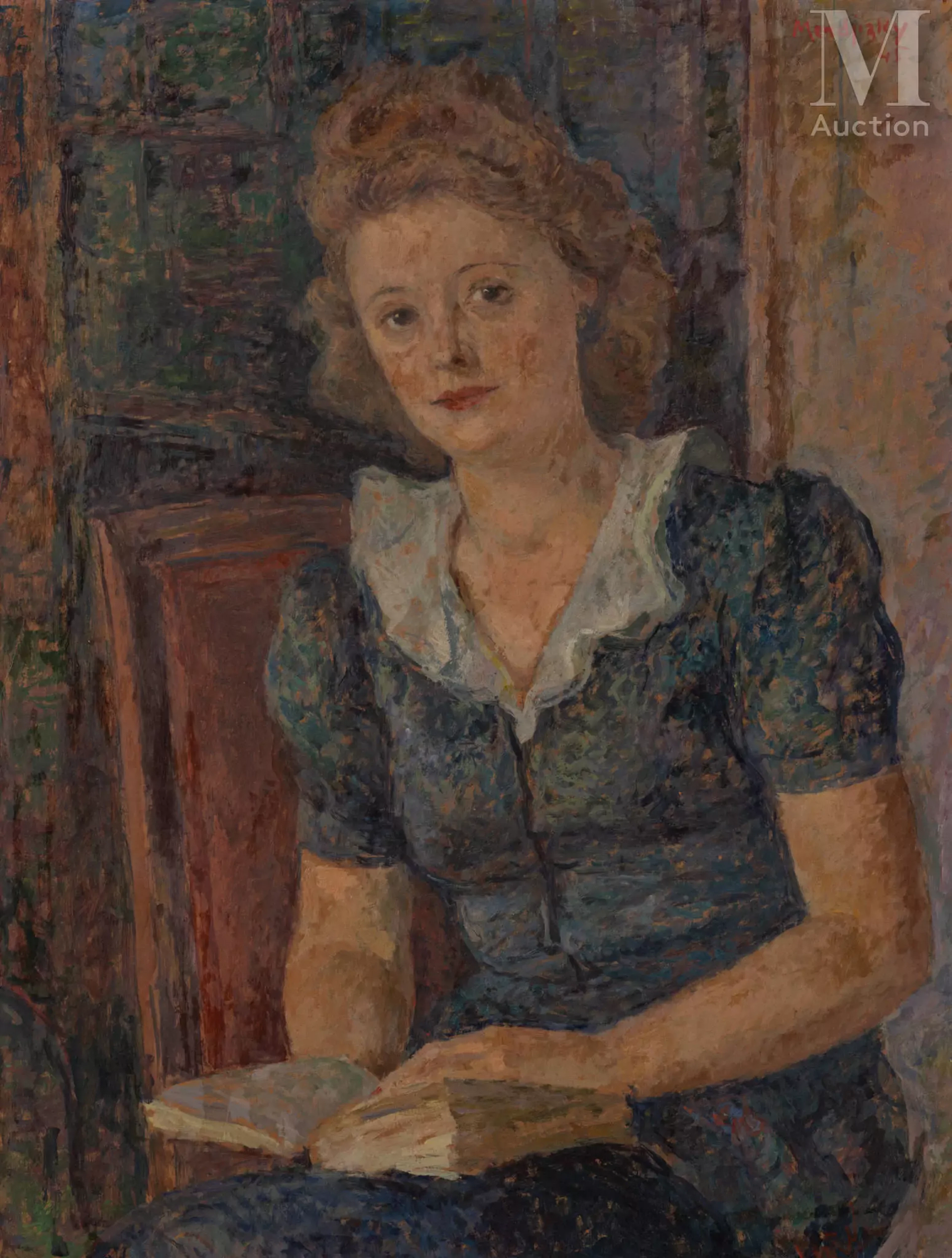 Maurice MENDJIZKY (Lodz 1890 - Saint-Paul-de-Vence 1951) Portrait