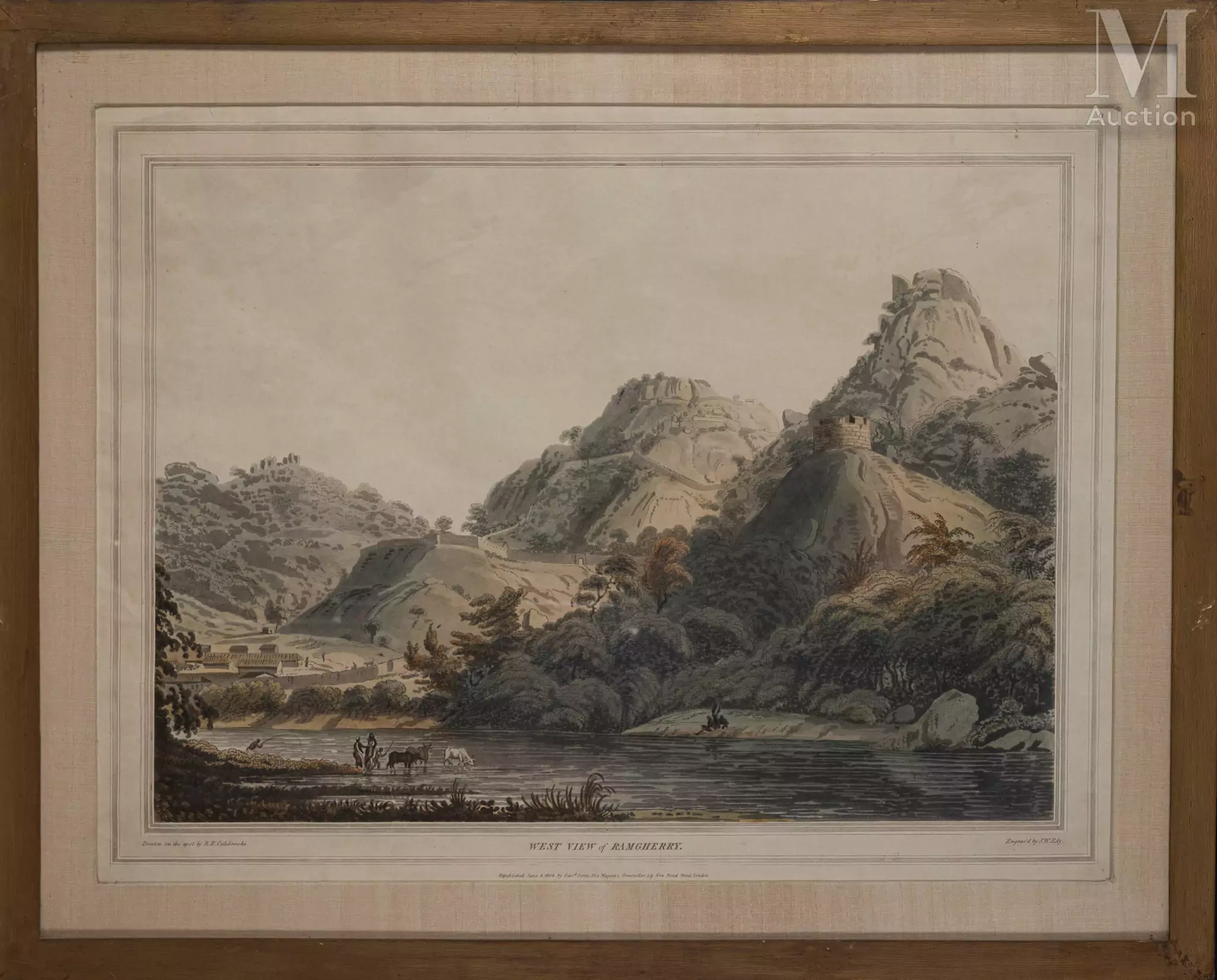 Robert Hyde COLEBROOKE (1762-1808) "West View of Bangalore"