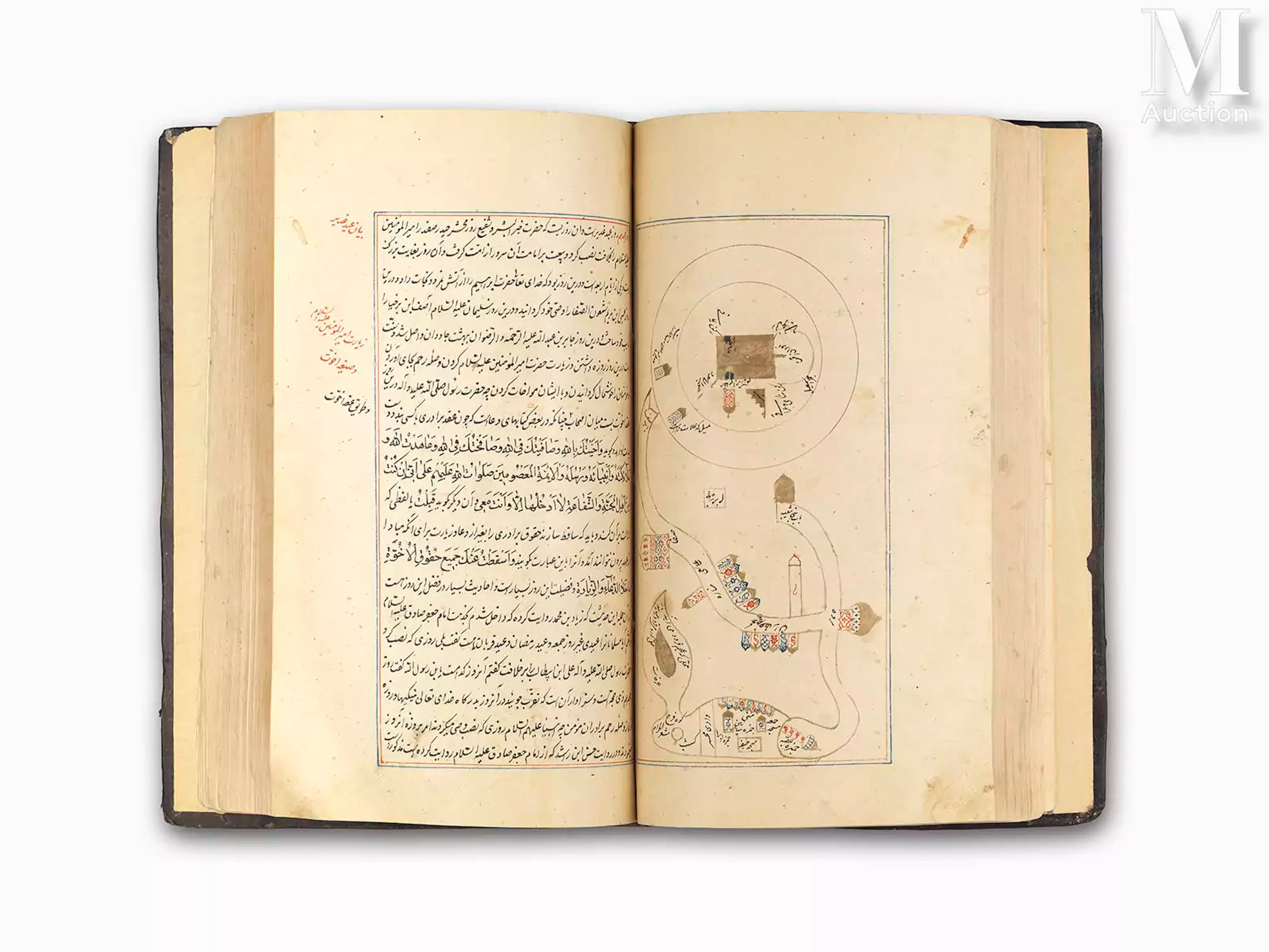 Ⓛ Important manuscrit de prières illustré (Rawdat al-Adhkar) Iran