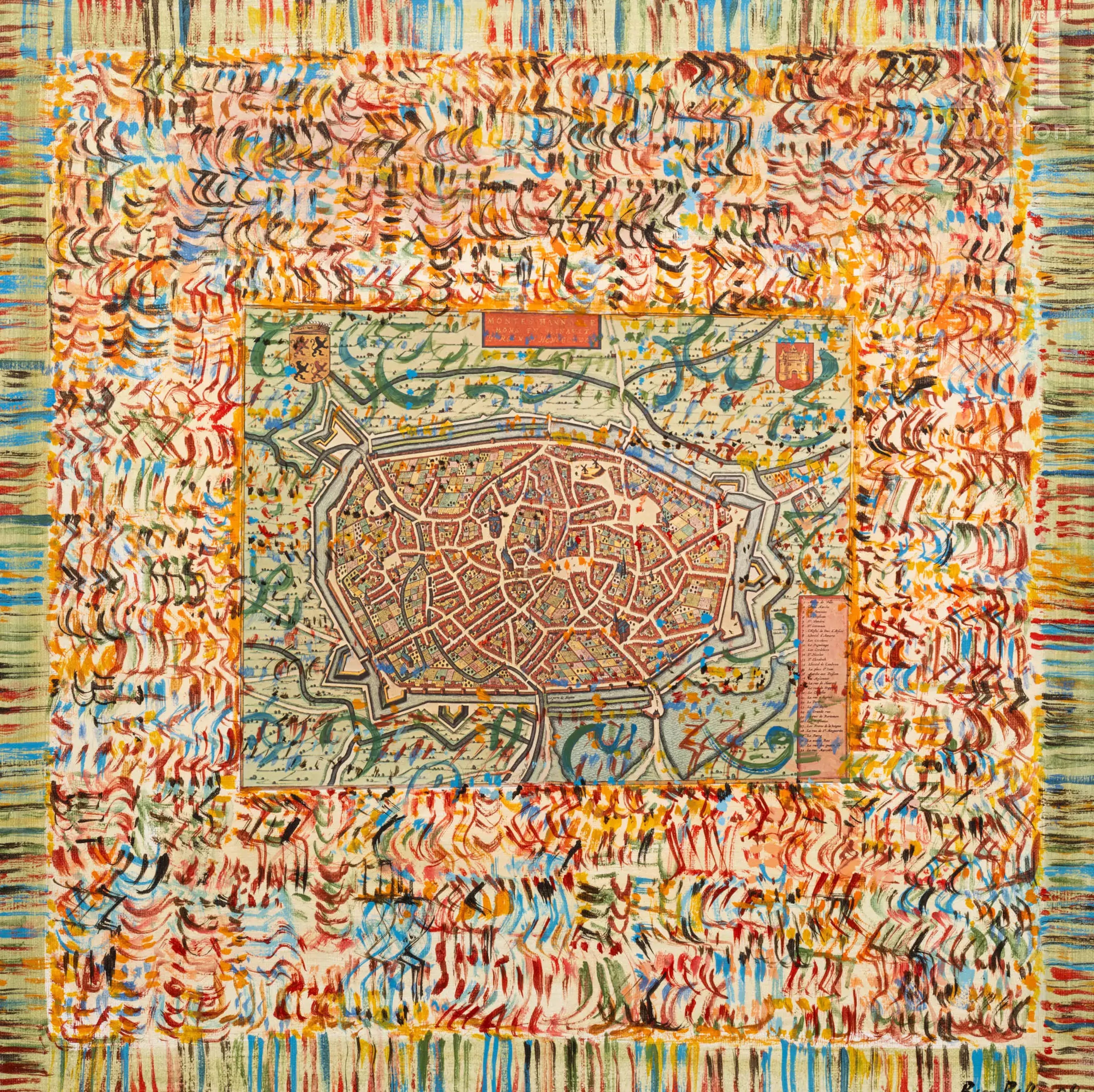Mahjoub BEN BELLA (Algérie, 1946 - Lille, 2020) Plans couleurs, 2008