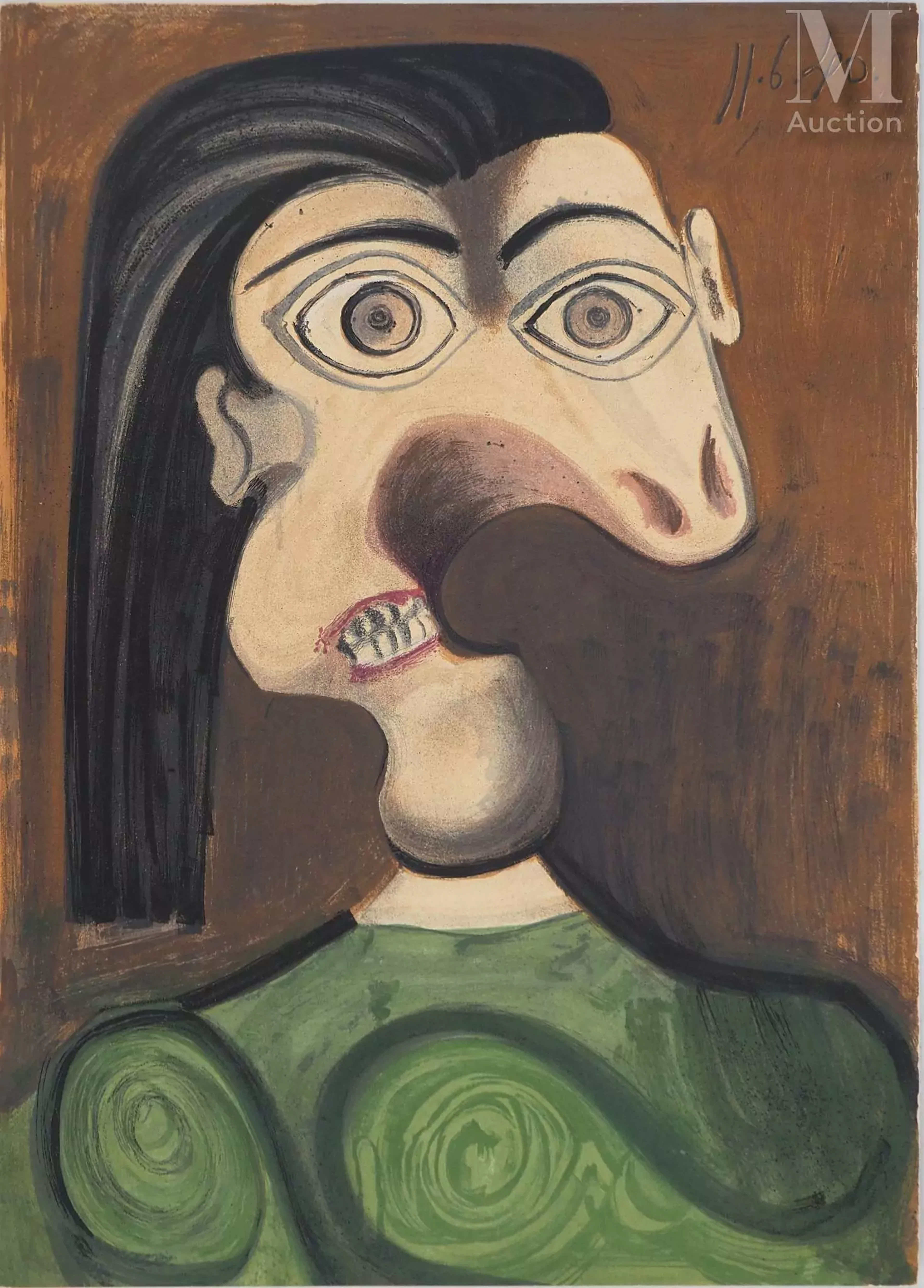 PICASSO Pablo Le Portrait de Dora Maar, 1954