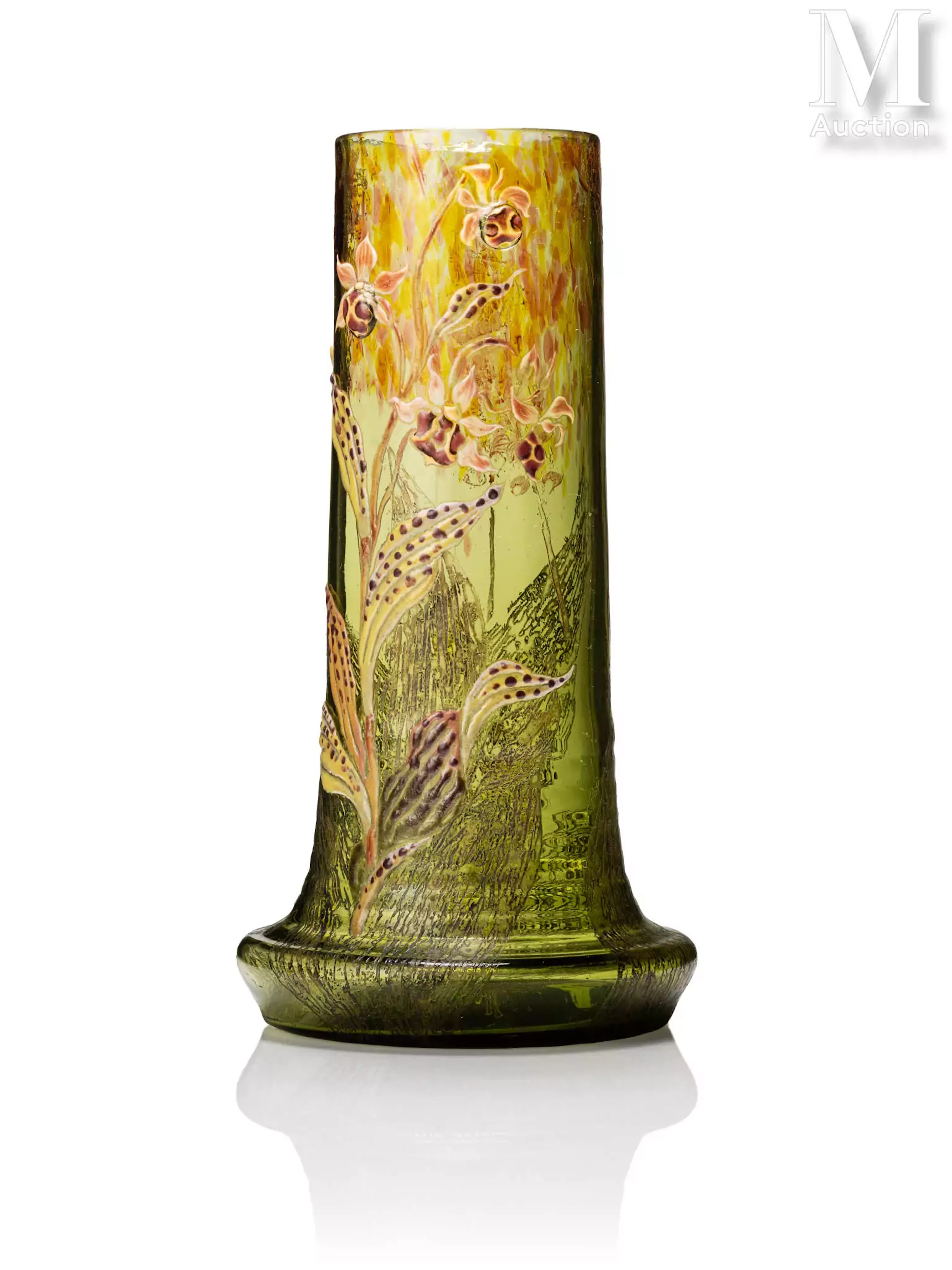 Emile GALLE (1846 - 1904) "Orchidées"