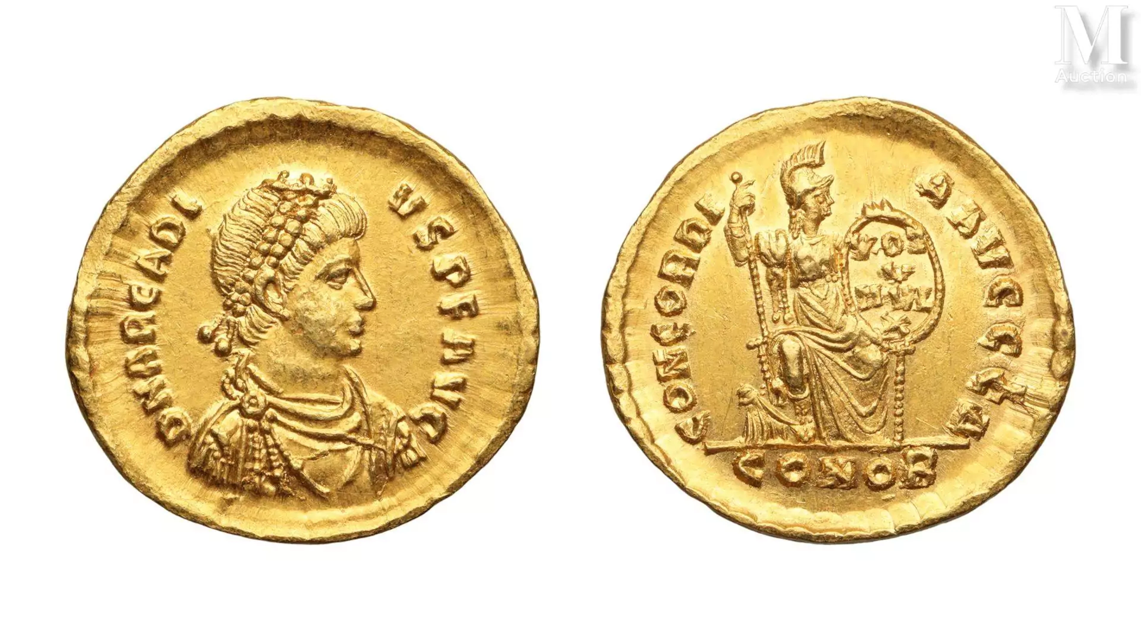 Arcadius 283-408 ap. JC. Solidus. Constantinople.