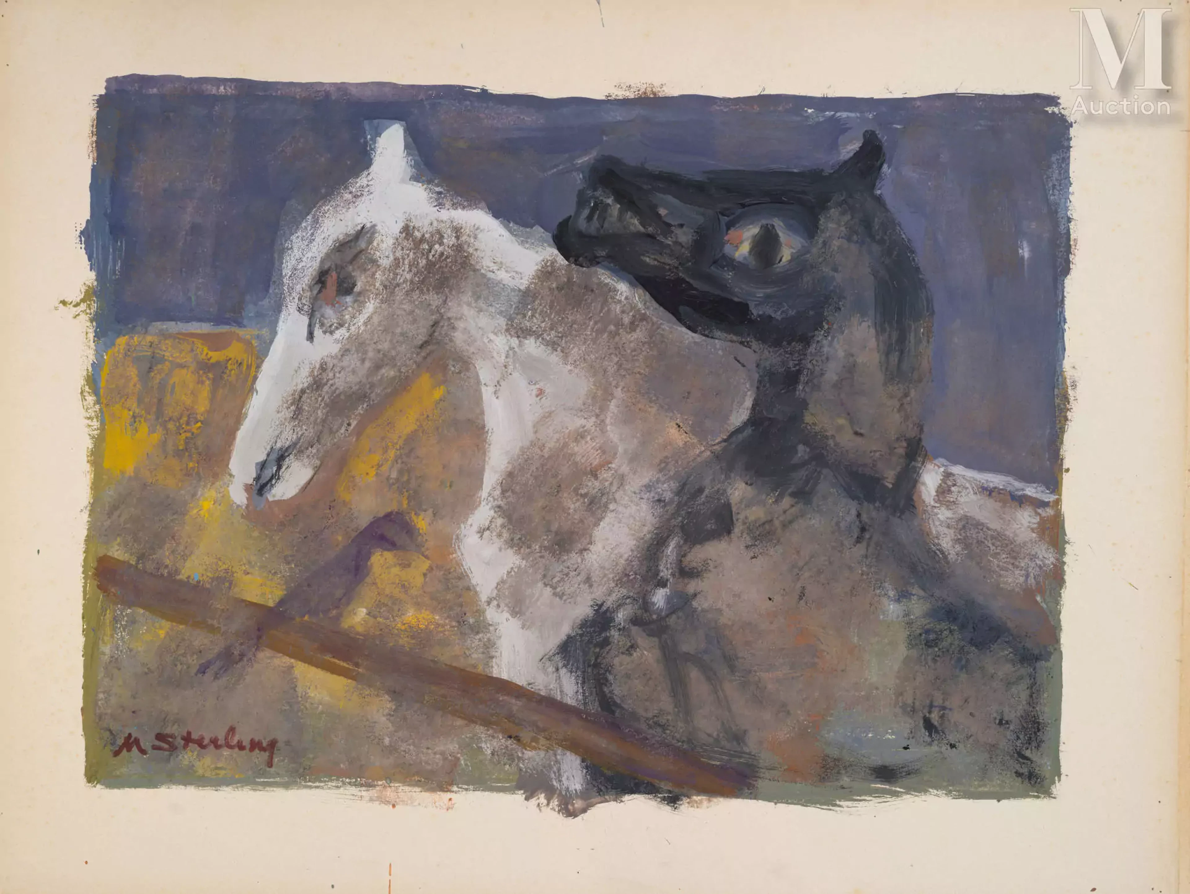 Marc STERLING (Prylouky 1895 - Paris 1976) Les chevaux