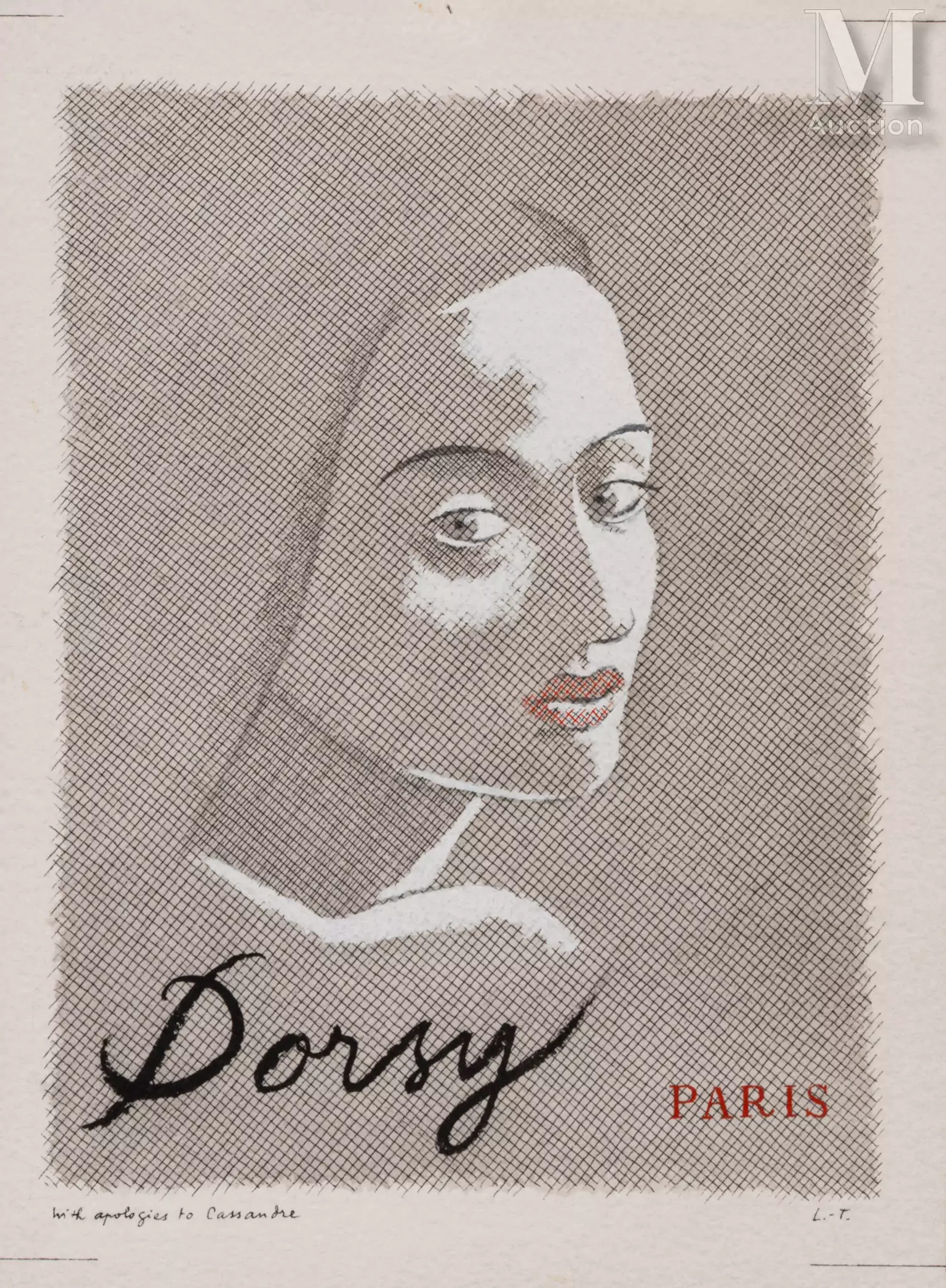 Ⓟ Pierre LE-TAN (1950-2019) "Dorsy"