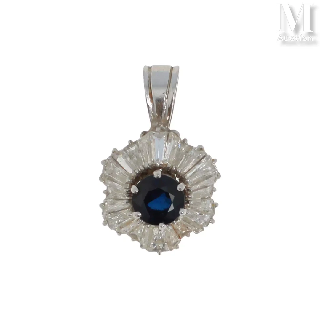 Pendentif saphir