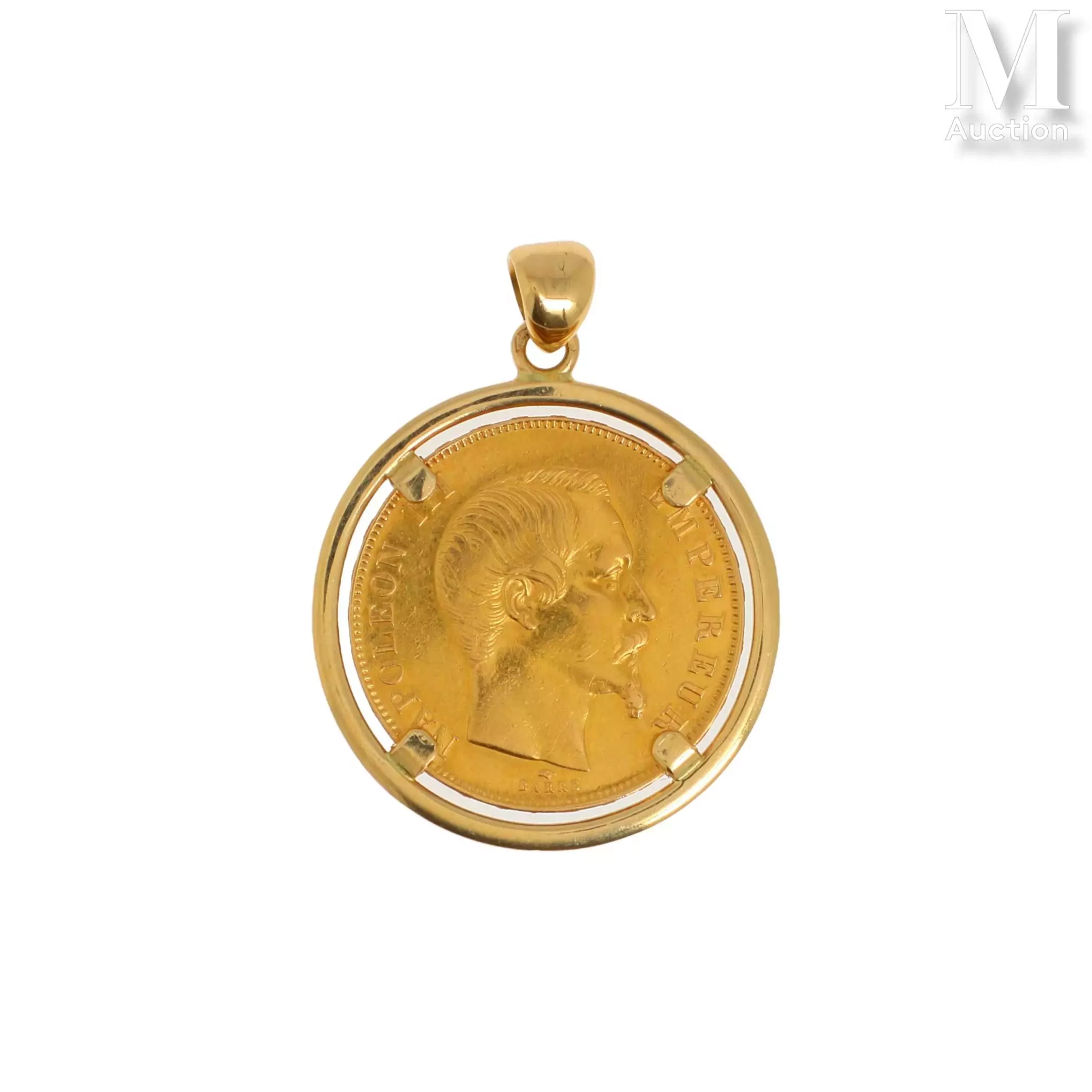 Pendentif pièce 50 FF or
